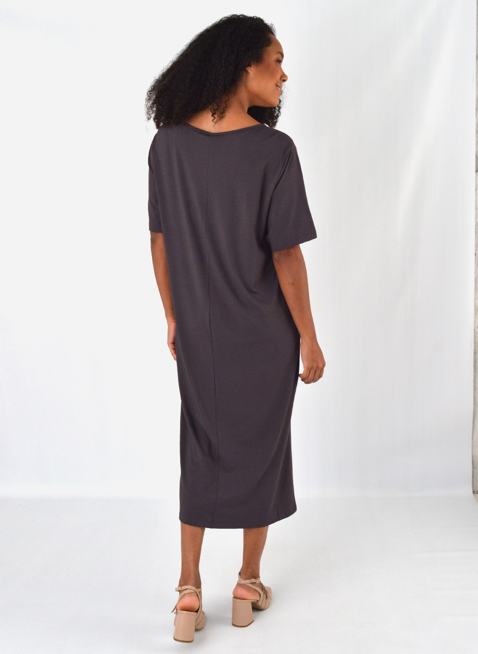 Vestido Strong Cinza Gatos e Atos - Foto 3