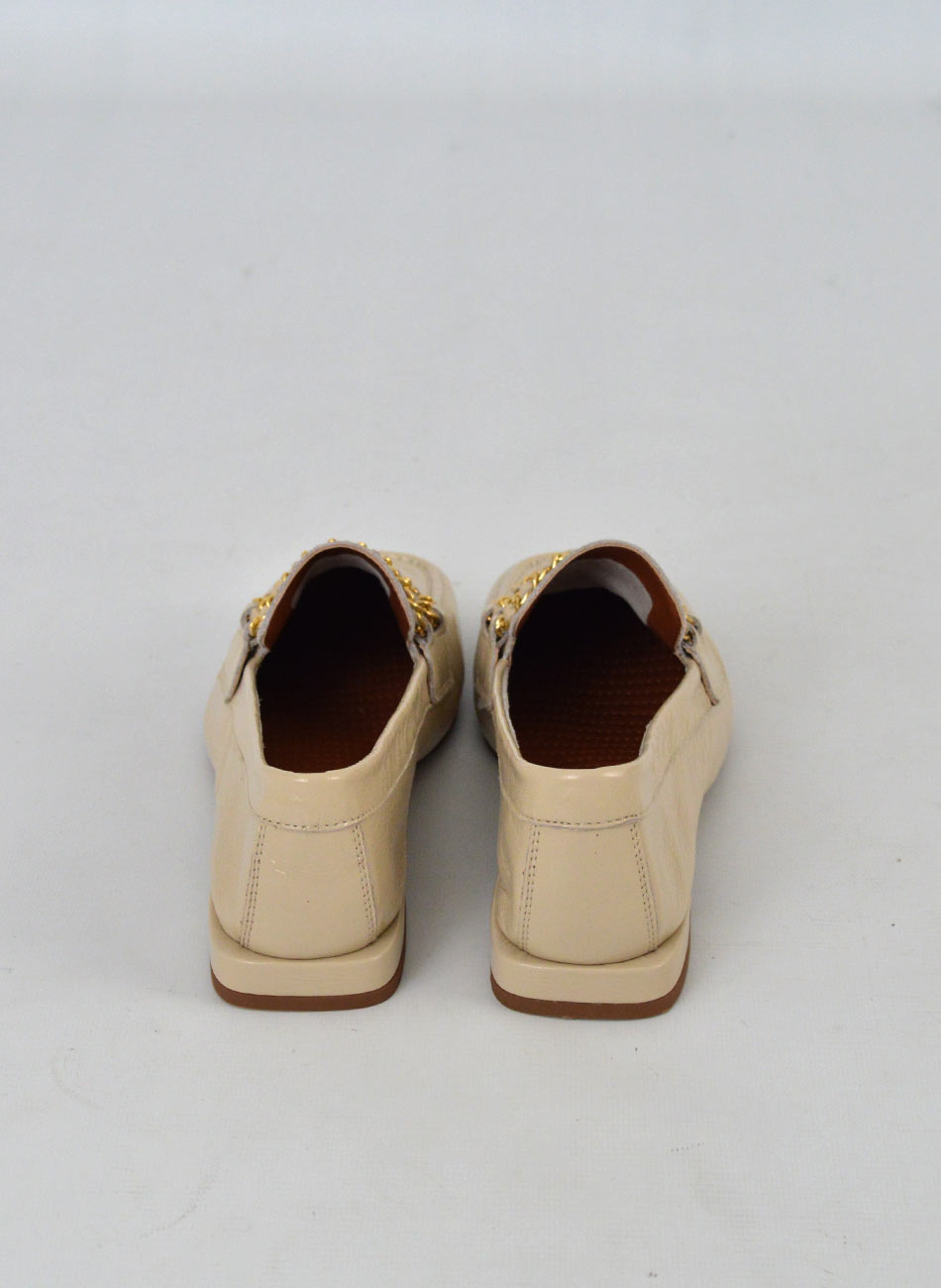 Loafer Couro Verniz Off White Orcade - Foto 2