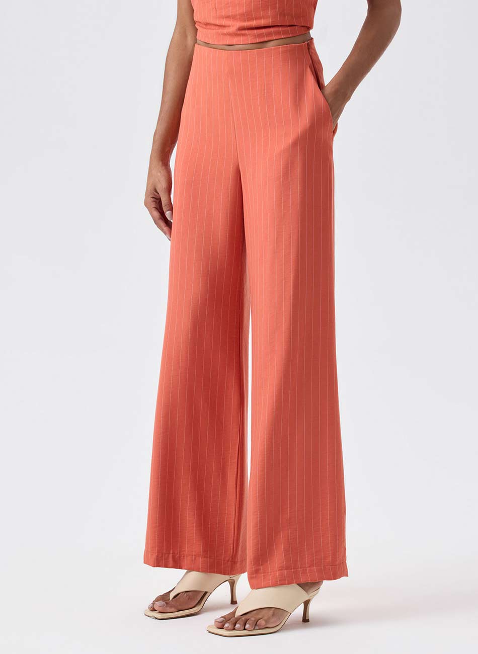 Conjunto Regata Pantalona Risca de Giz Flor de Lis - Foto 7