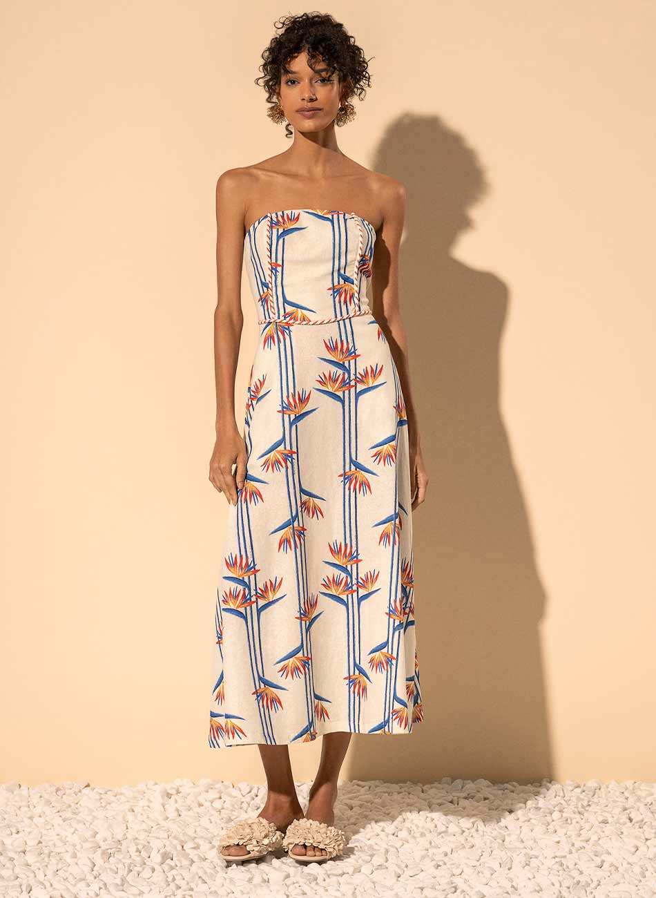 Vestido Tomara que Caia Com Bolsos Laterais Lez a Lez - Foto 2