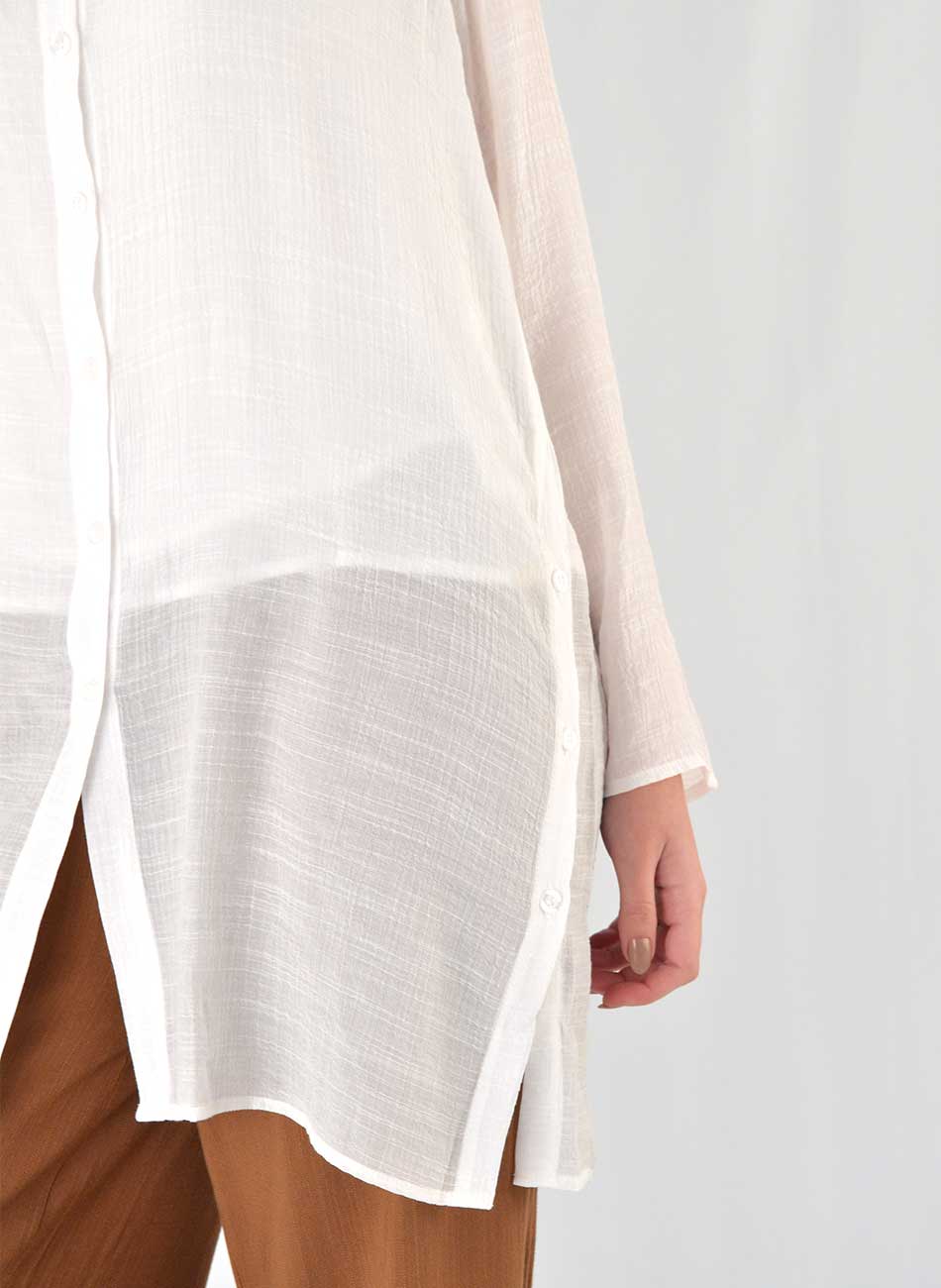 Camisa Alongada Off White Declari - Foto 3