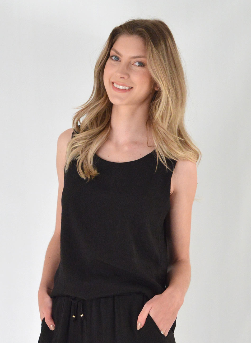 Blusa Regata Preto Declari - Foto 2