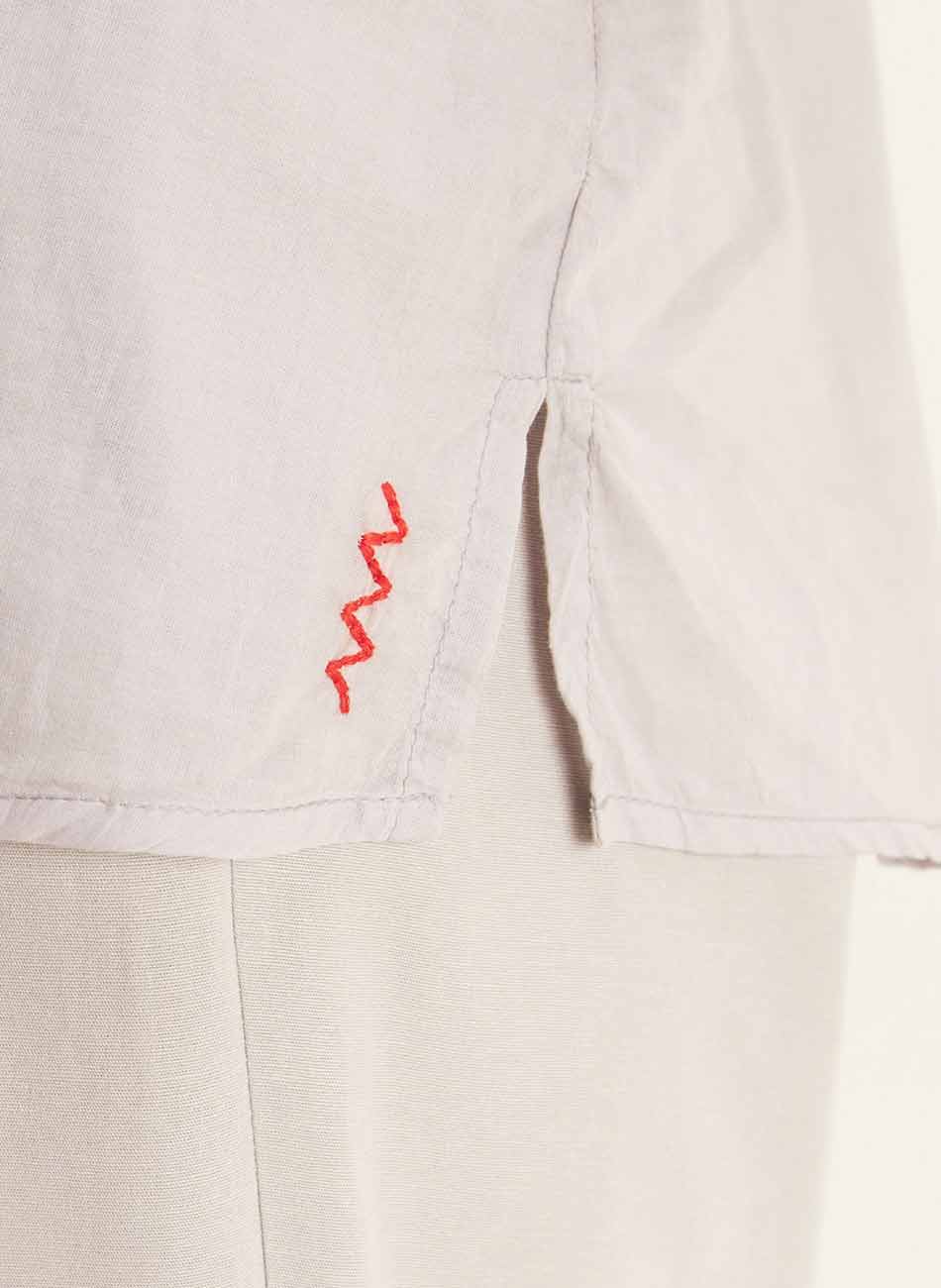 Camisa voil over com top lastex cinza cant�o - Foto 4