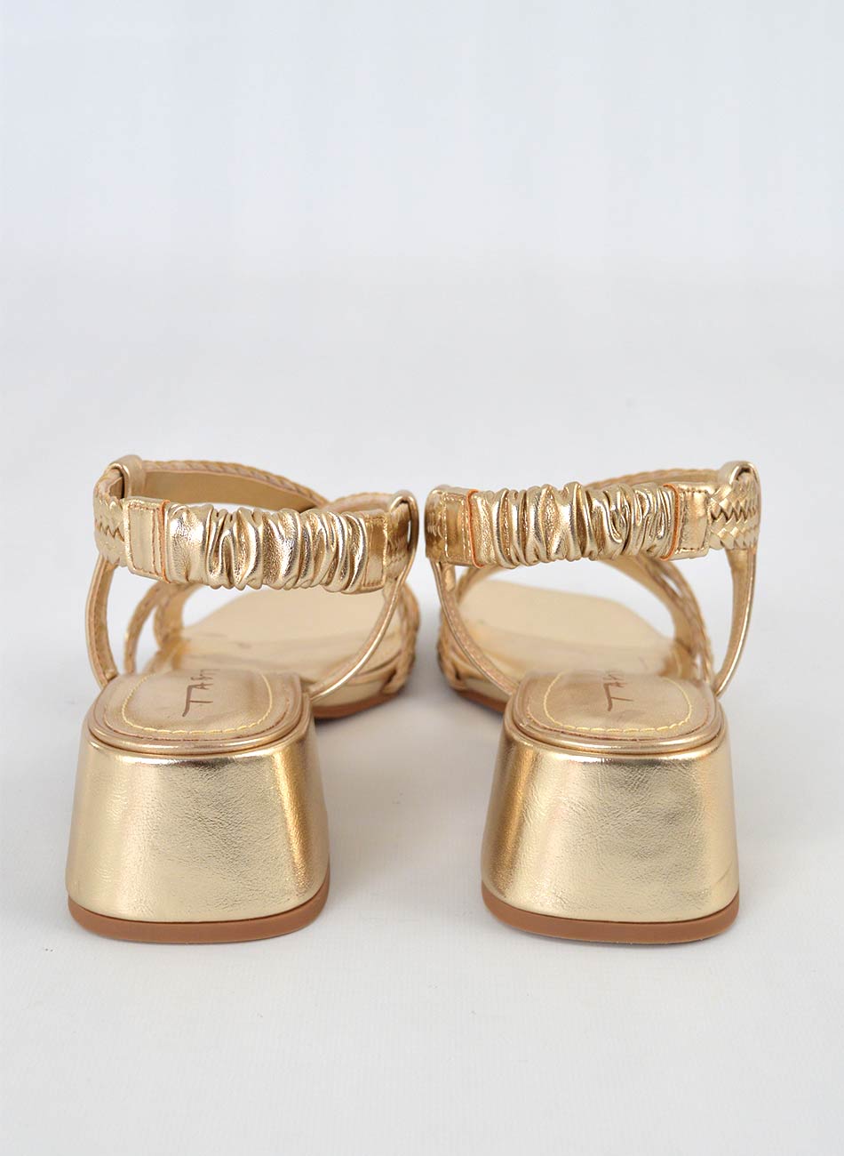 Sand�lia Ouro Tabita - Foto 2