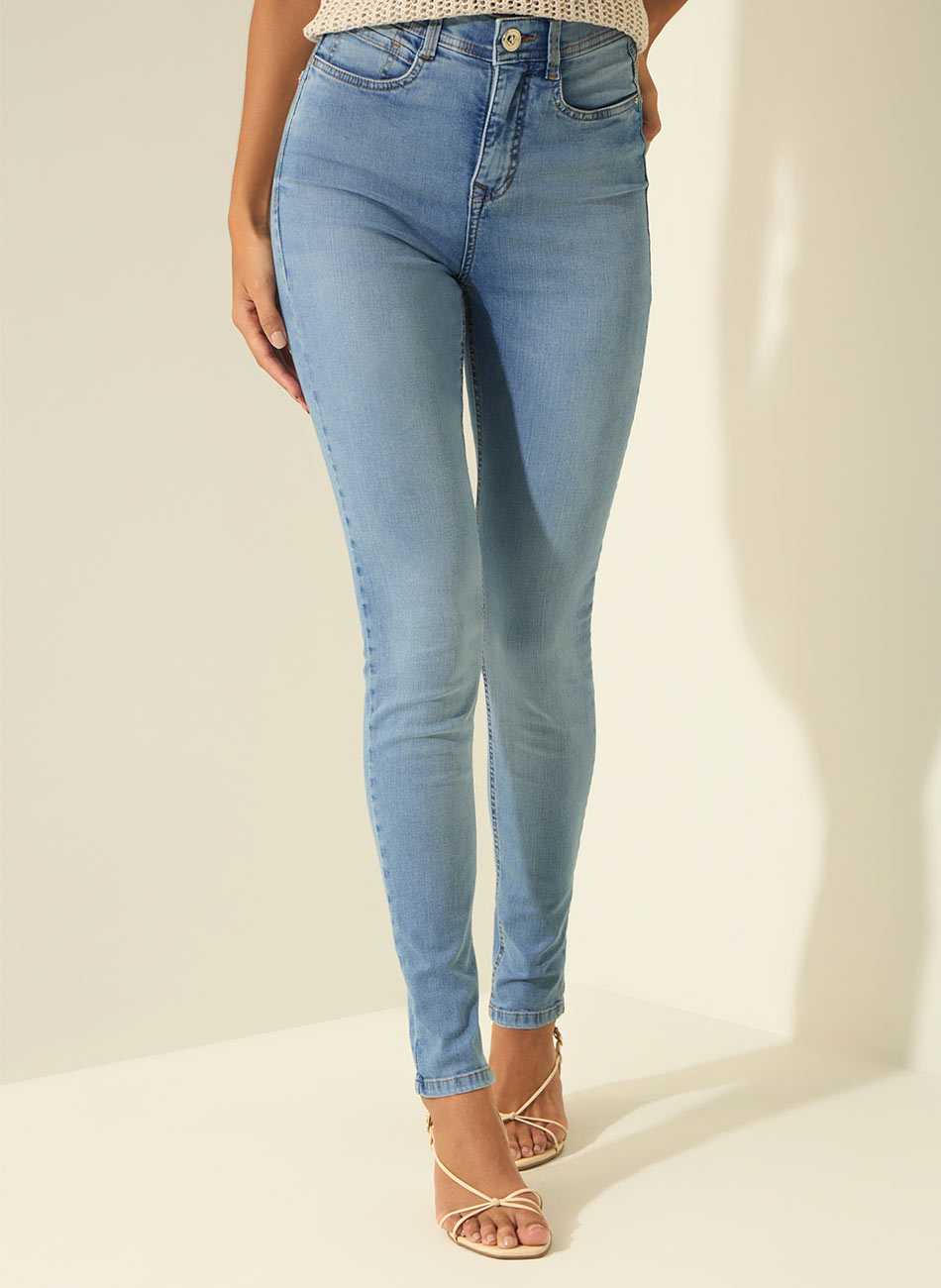 Cal�a Jeans Skinny Shaping Cintura Lez a Lez - Foto 1