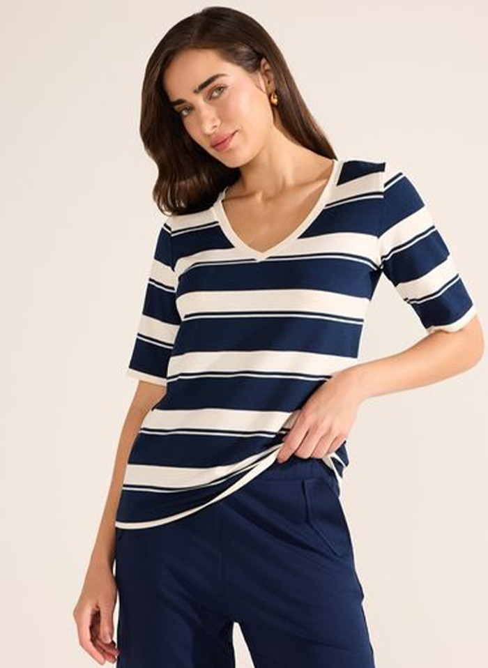 Blusa Coppola Marinho Listrada Stroke  - Foto 1
