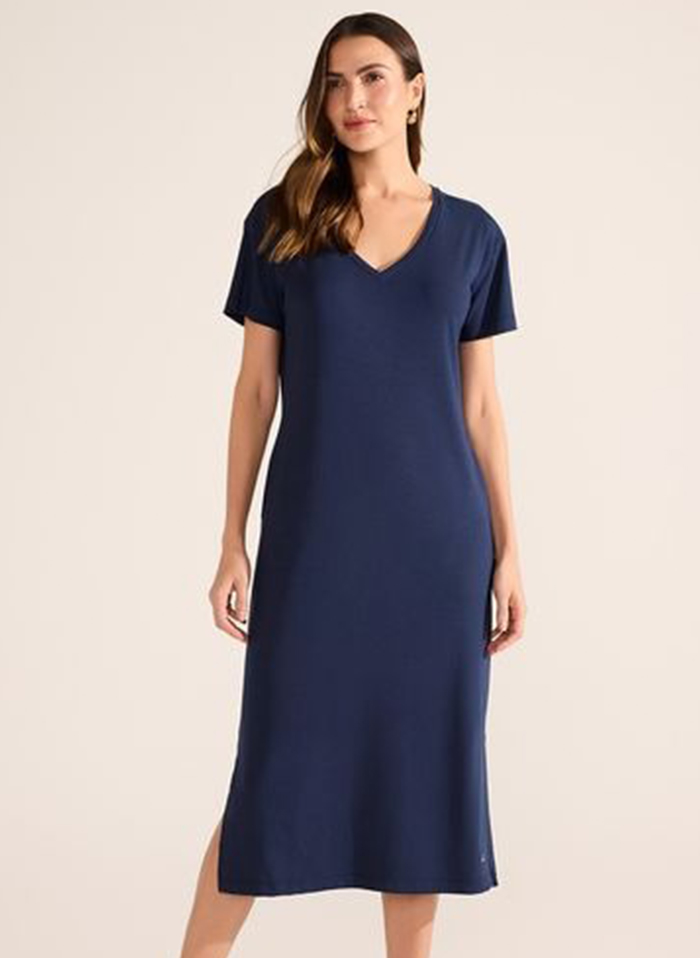 Vestido Azul Marinho Stroke - Foto 4