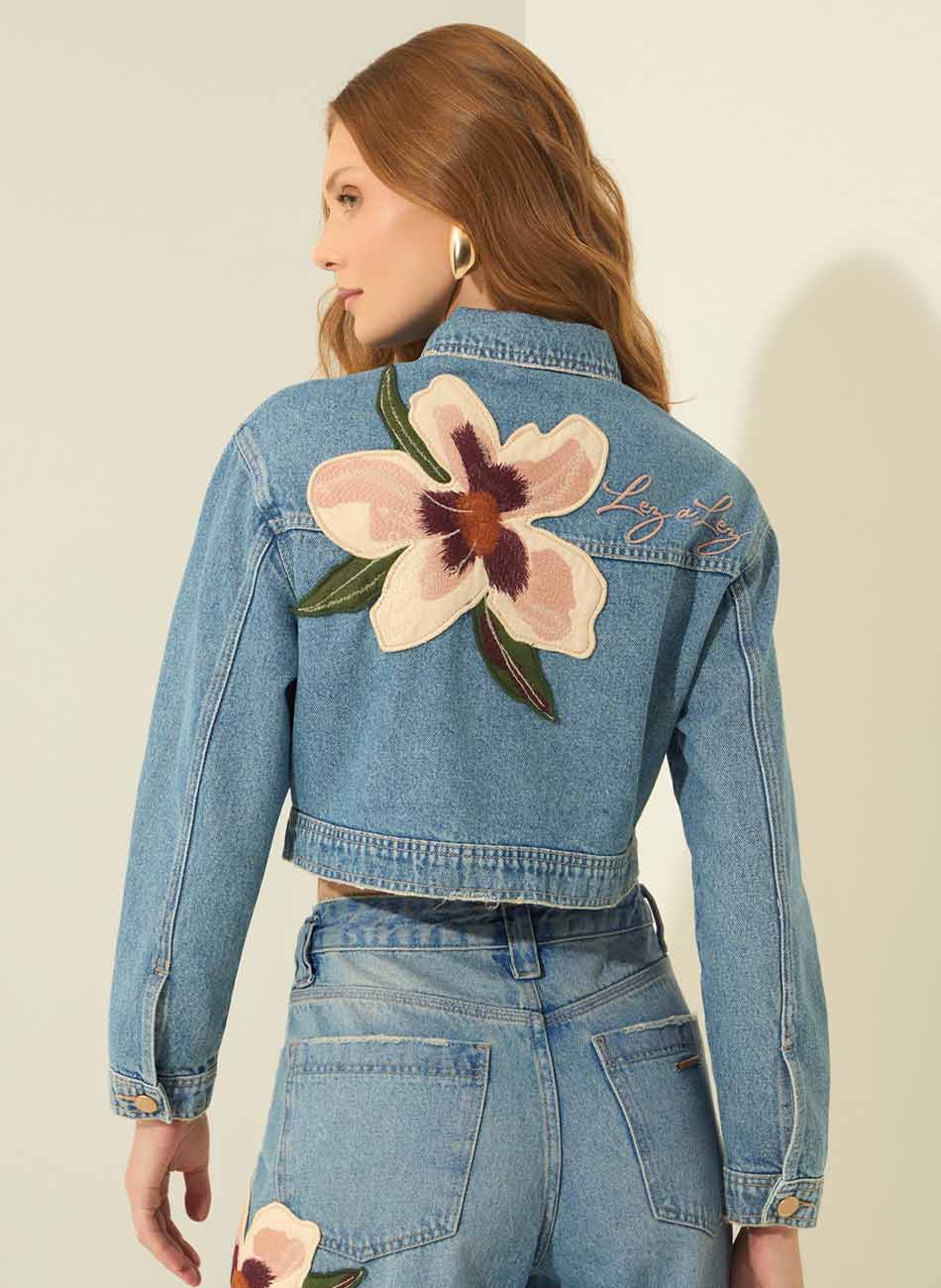 Jaqueta Jeans Maxi Patch Lez a Lez - Foto 2