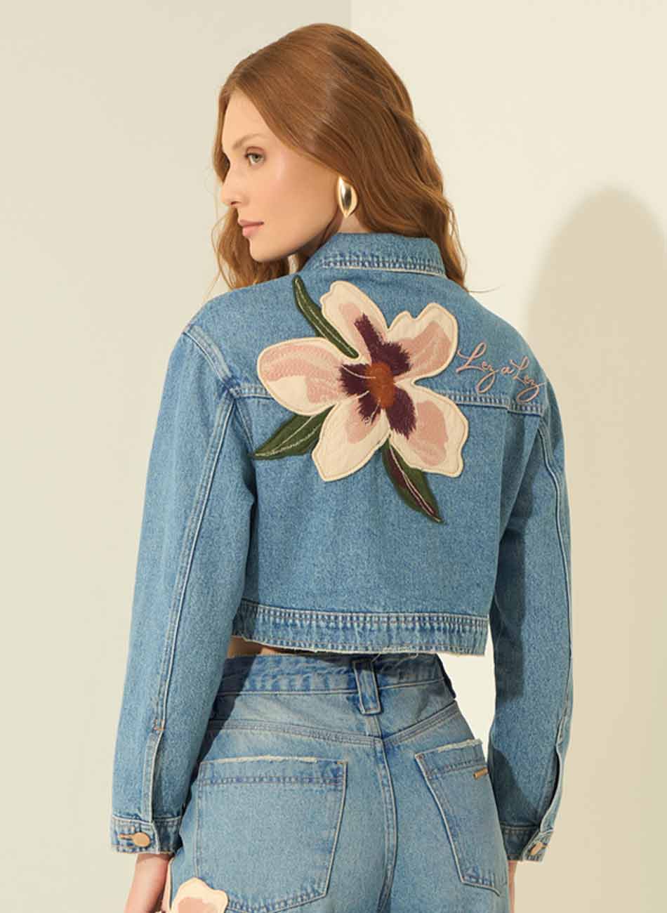 Jaqueta Jeans Maxi Patch Lez a Lez - Foto 3