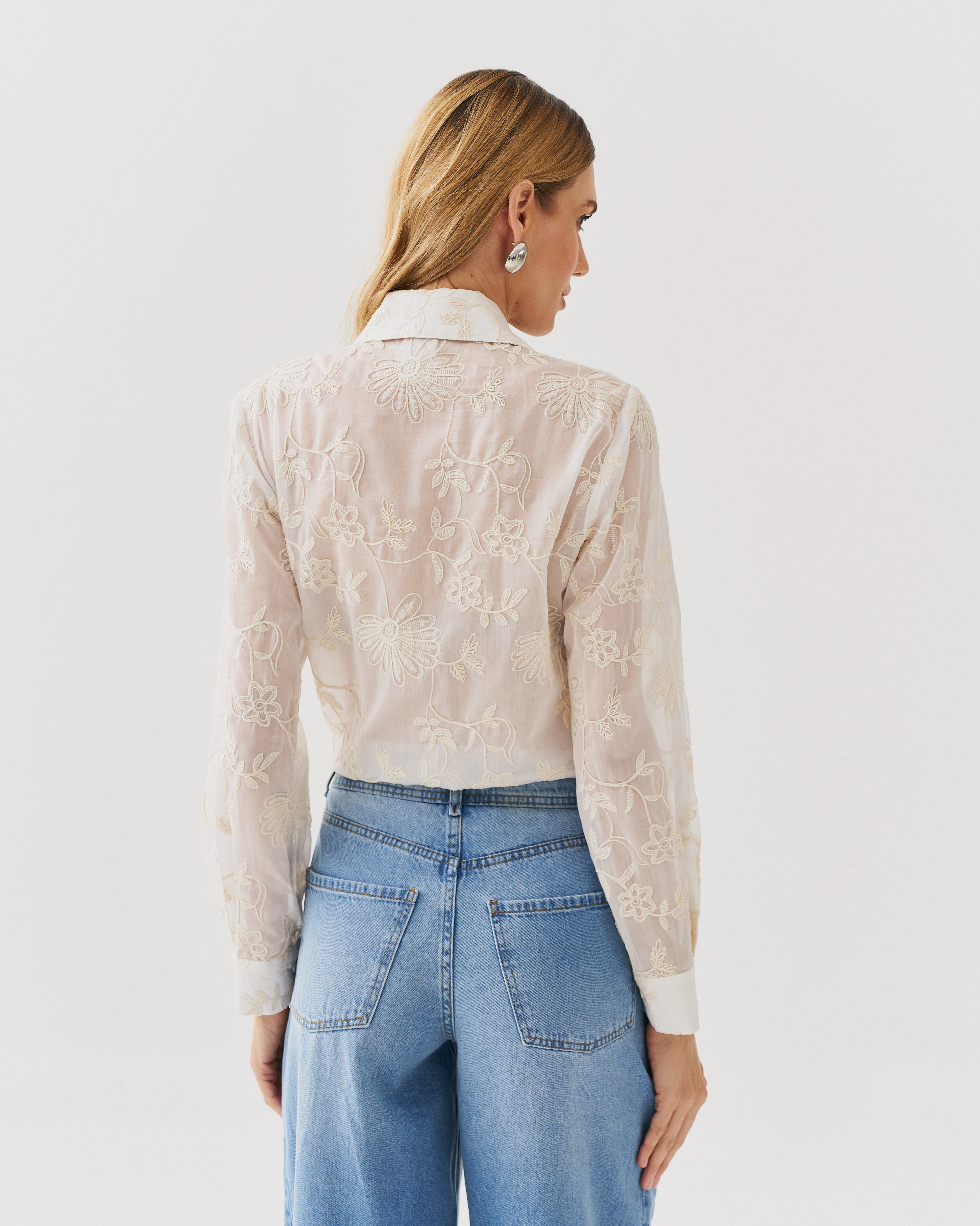 Camisa Bordada Off White Innocence - Foto 2