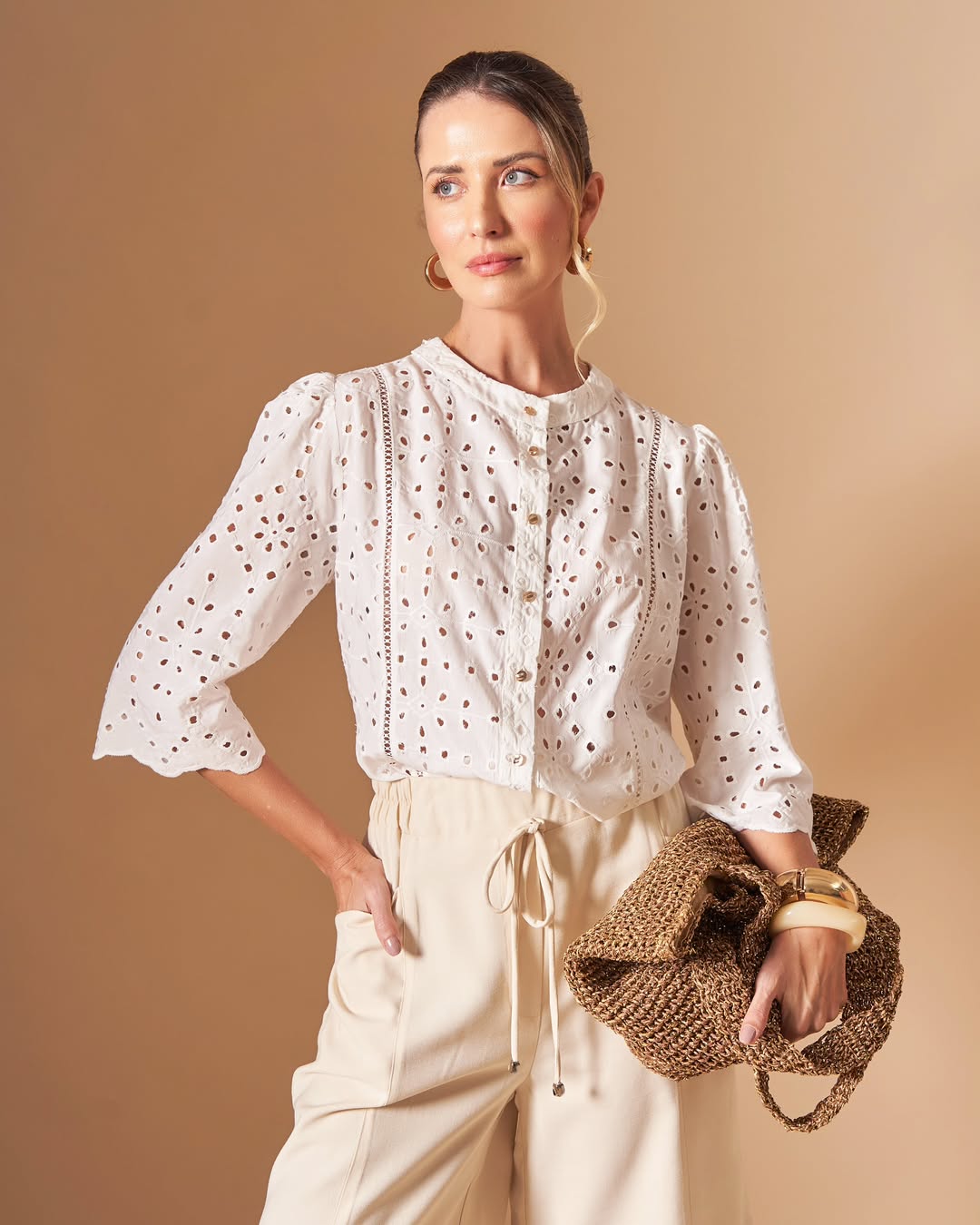 Camisa Branca Laise Jackpot  - Foto 1