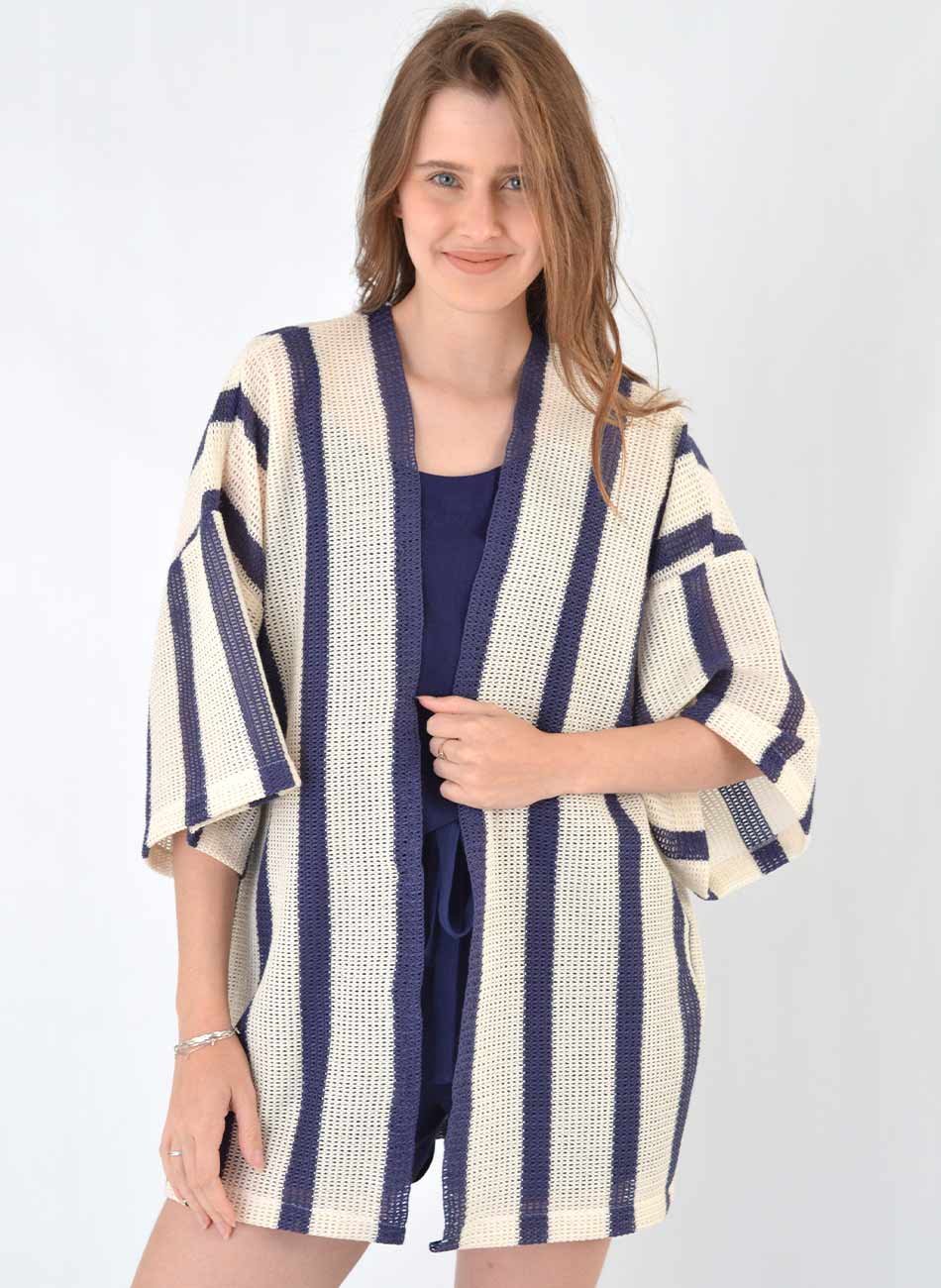 Kimono Listrado G�le - Foto 1