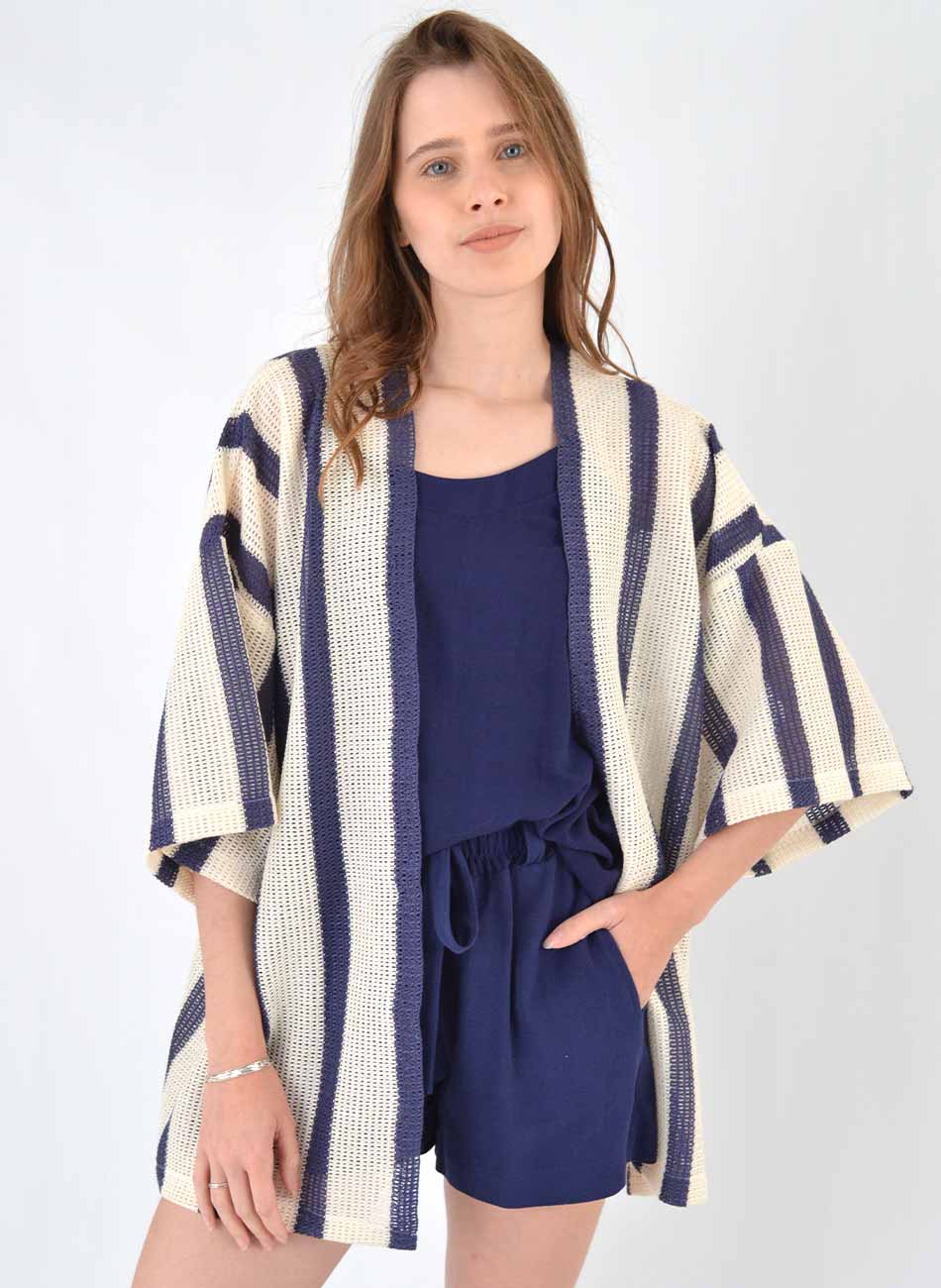 Kimono Listrado G�le - Foto 3