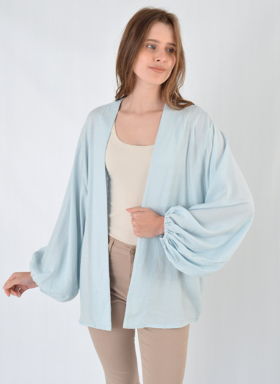 Kimono Viscose G�le Azul - Foto 1