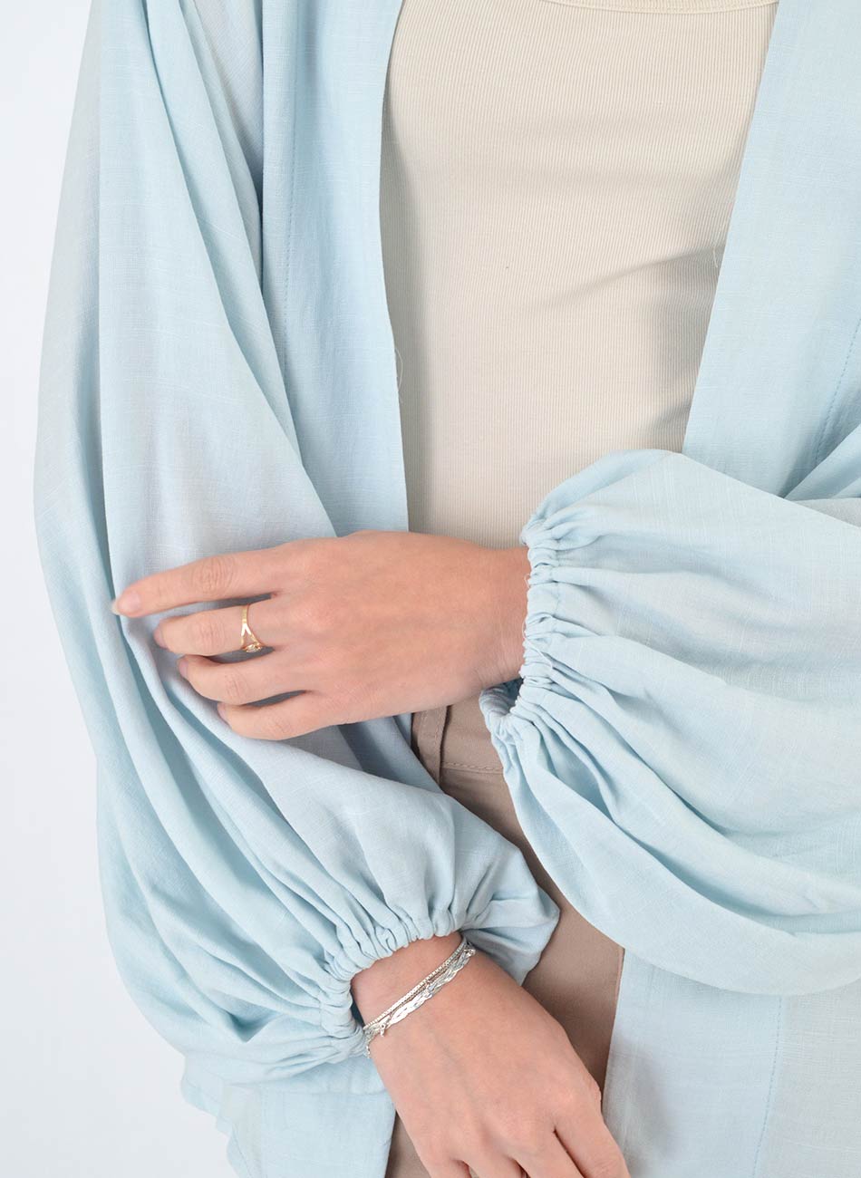 Kimono Viscose G�le Azul - Foto 2