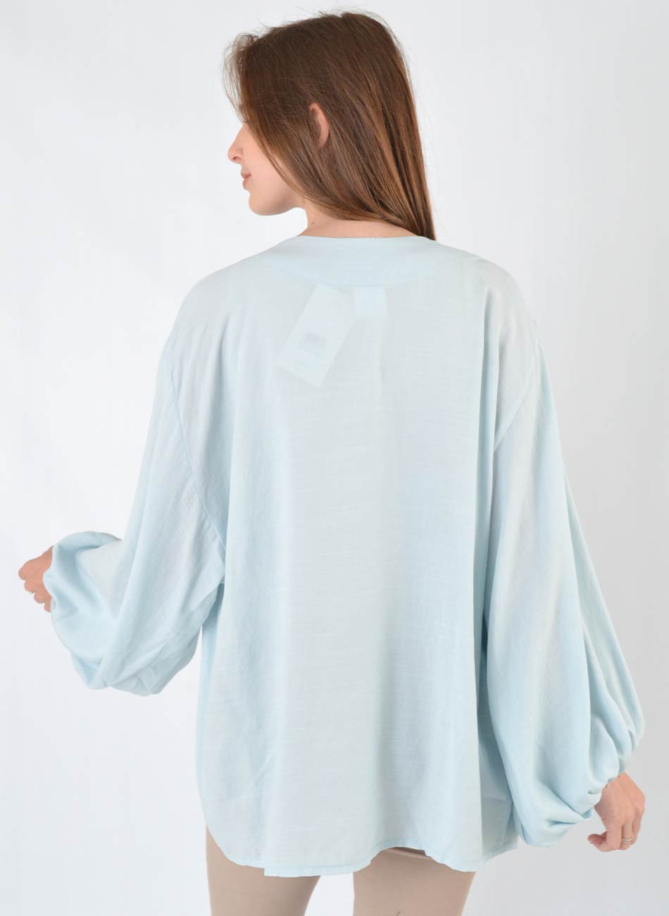Kimono Viscose G�le Azul - Foto 3