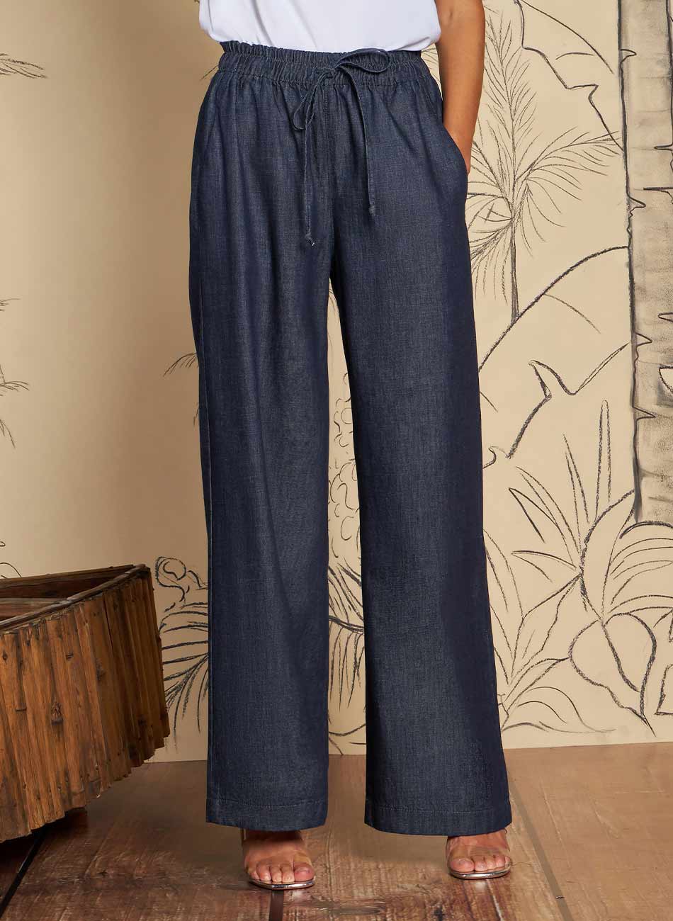 Cal�a Pijama Jeans Gatos e Atos - Foto 1