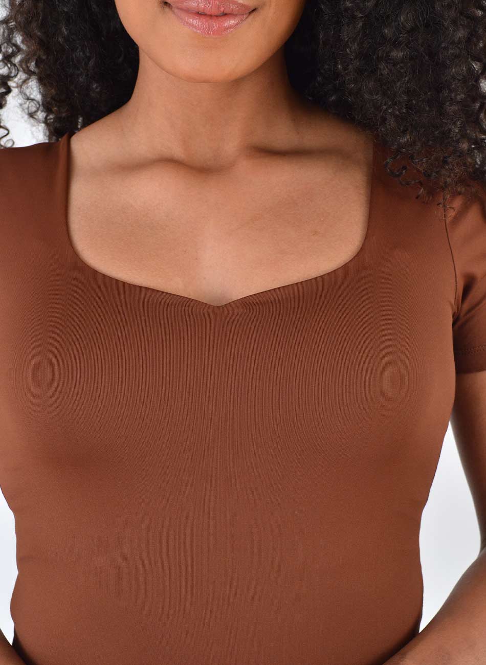 Blusa Malha Softouch Marrom Gatos e Atos - Foto 6