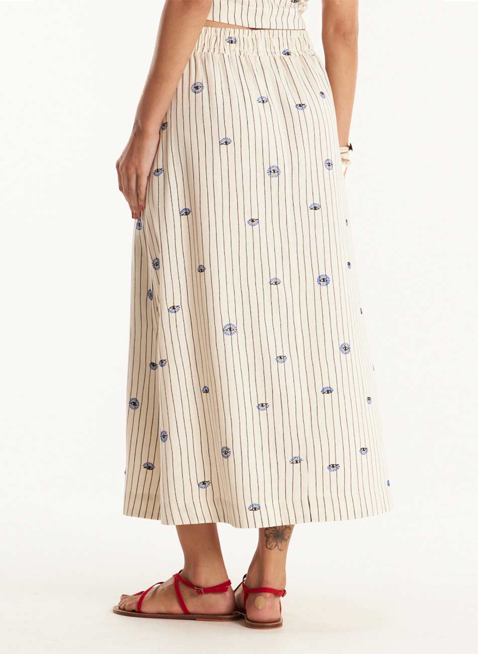 Conjunto com Saia Estampa Talism� Cant�o  - Foto 6
