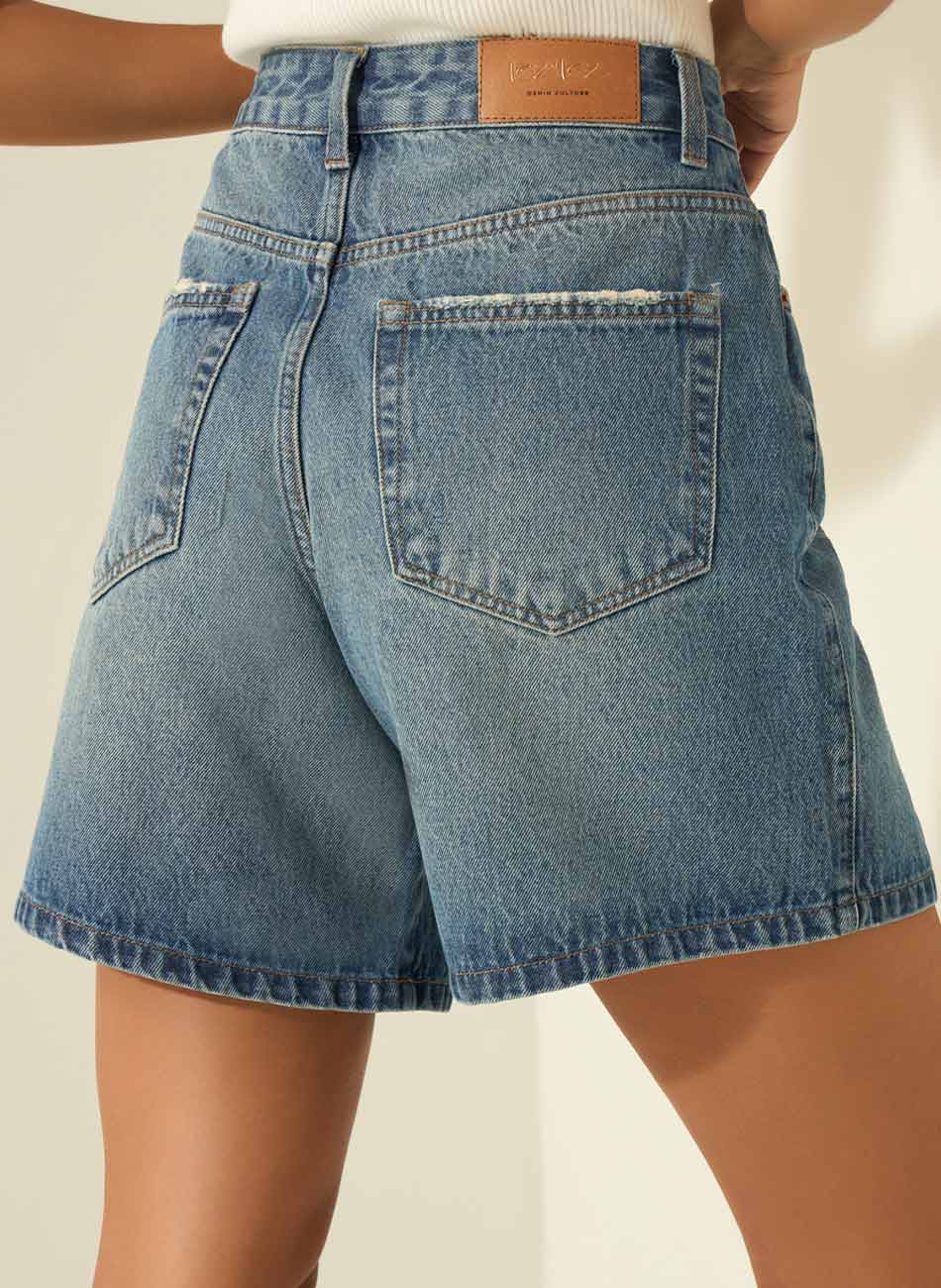 Bermuda Mom Jeans Lez a Lez - Foto 2