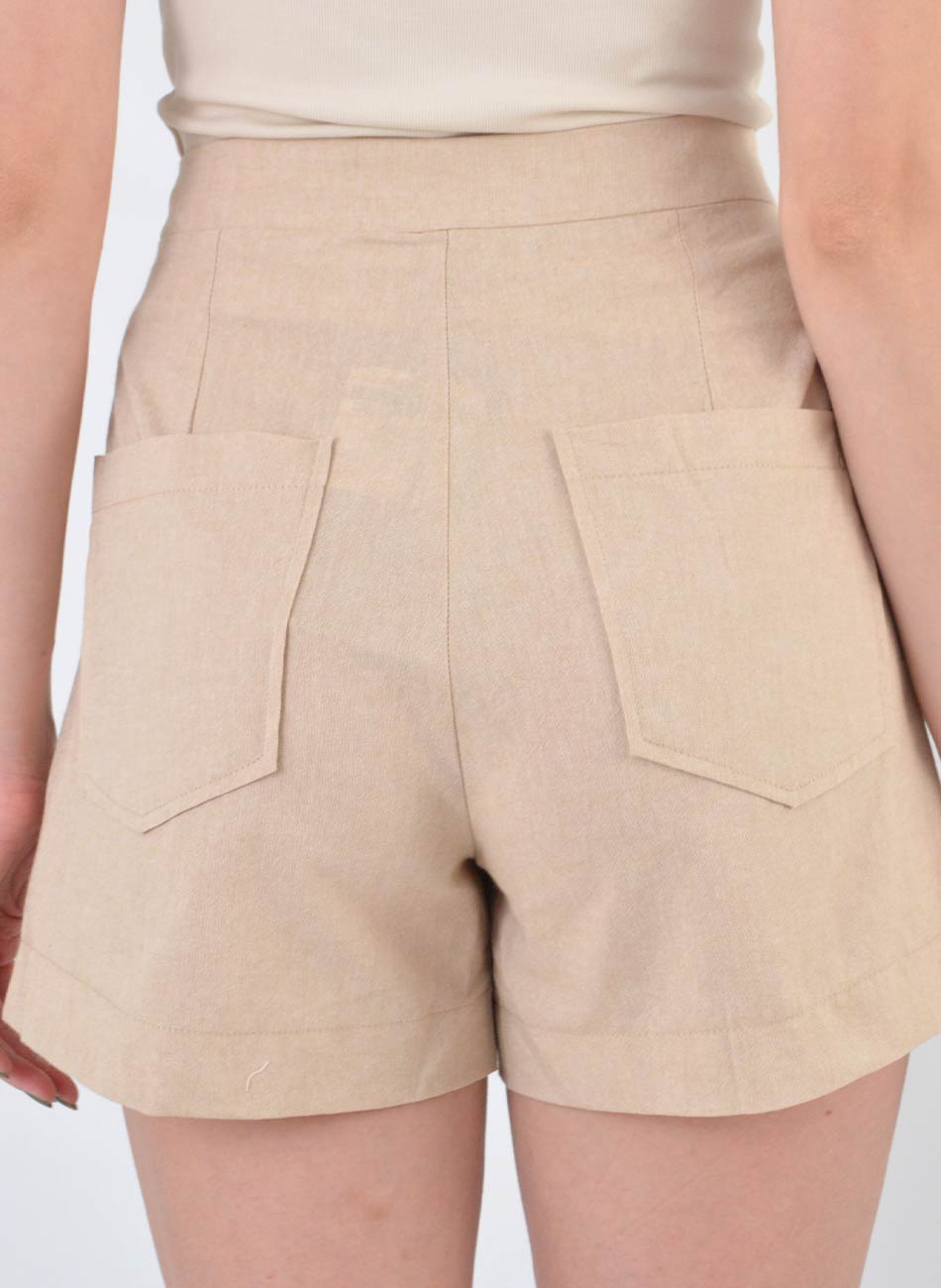 Shorts Algod�o Cru Flor de Lis - Foto 5