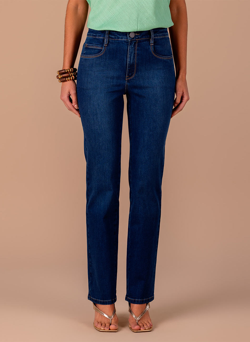 Cal�a Reta Jeans Scalon - Foto 1