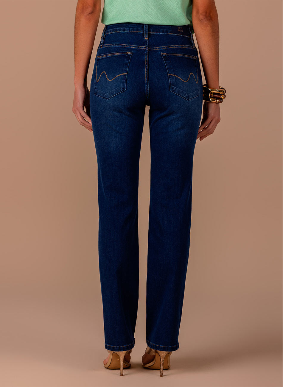 Cal�a Reta Jeans Scalon - Foto 2