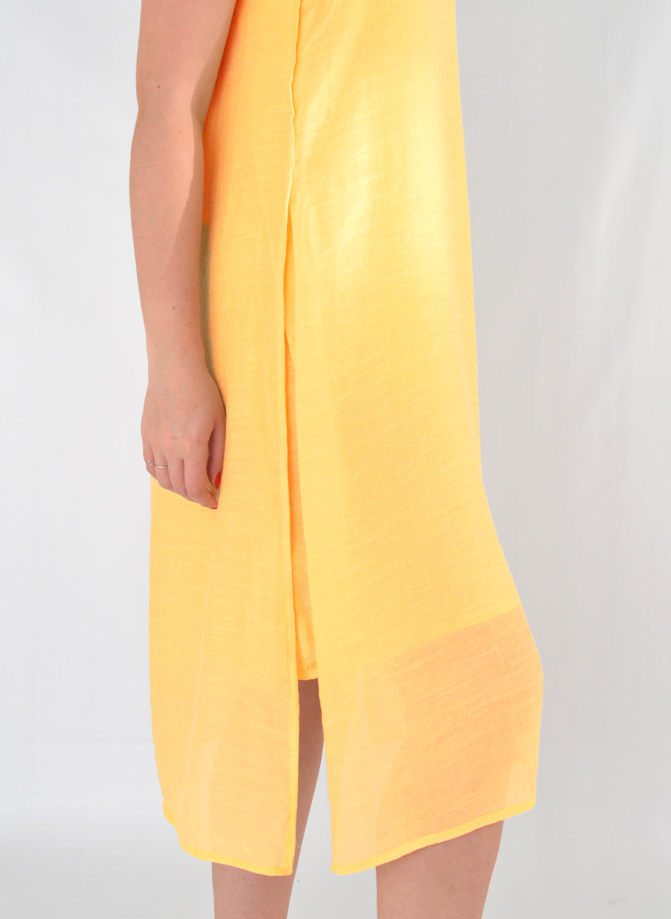 Vestido Amarelo Declari - Foto 5
