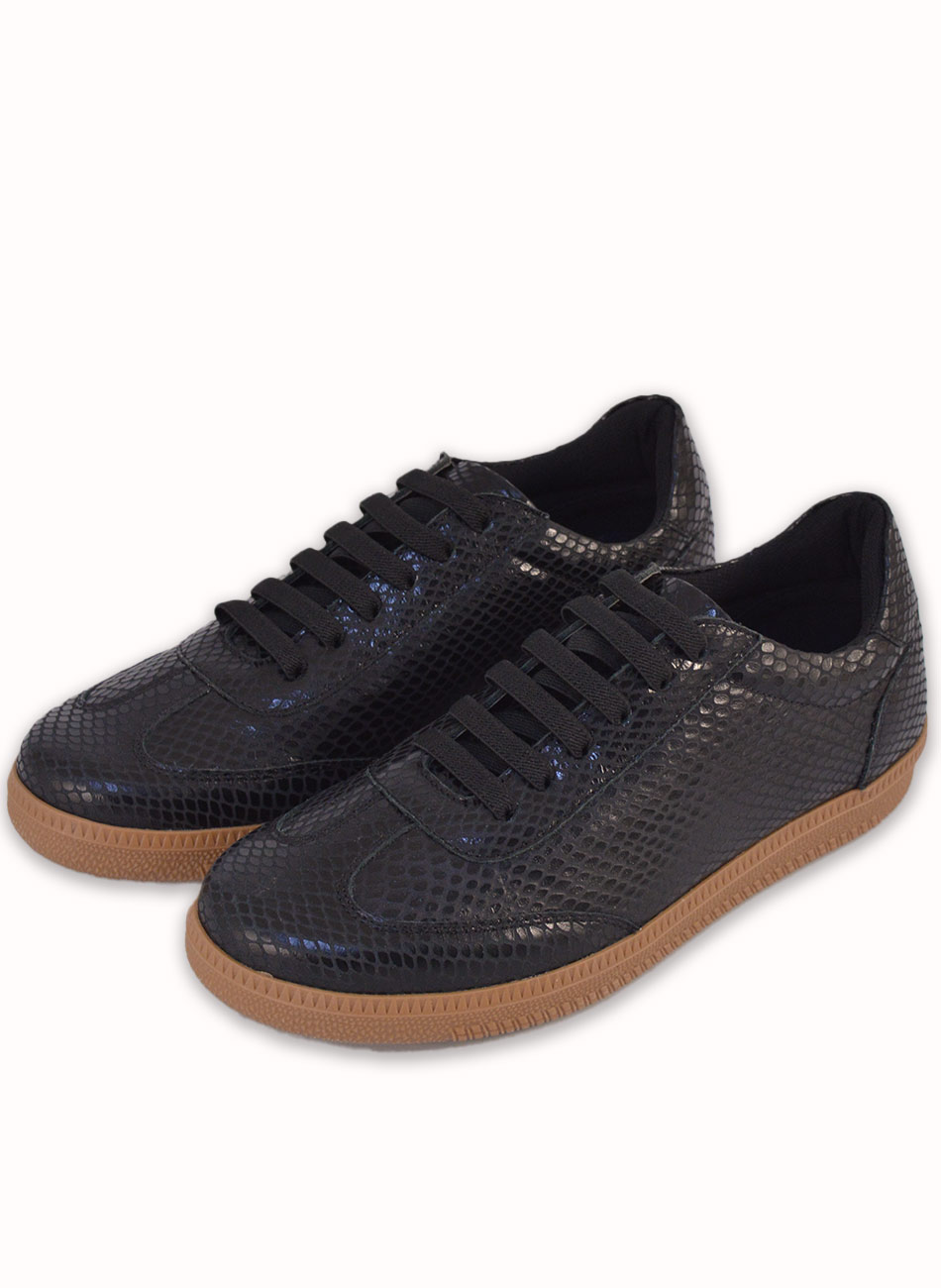 T�nis Preto Couro Orcade - Foto 2