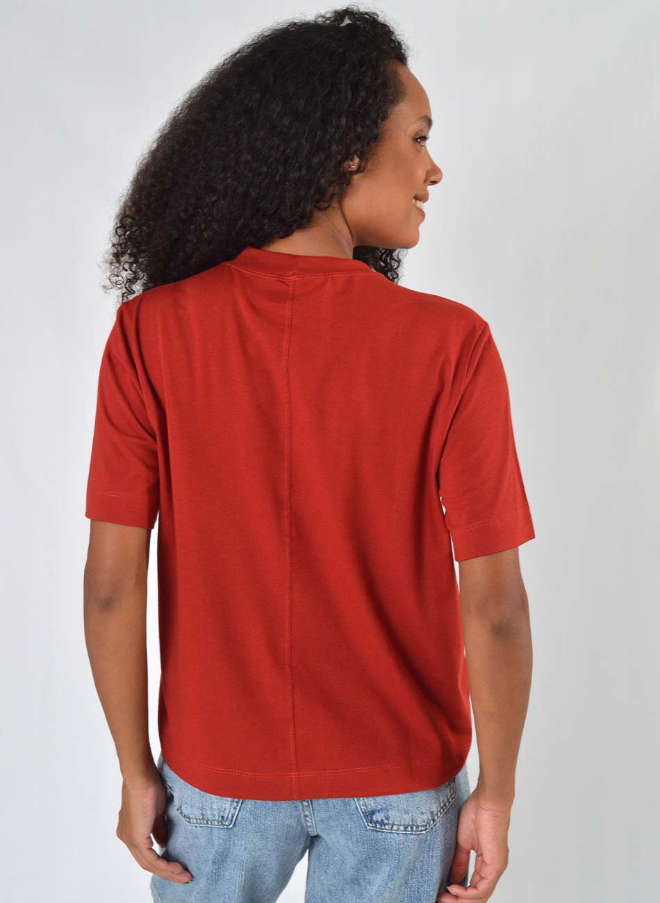 Blusa Gola Alta Marsala Prima Donna By La Qualite - Foto 2