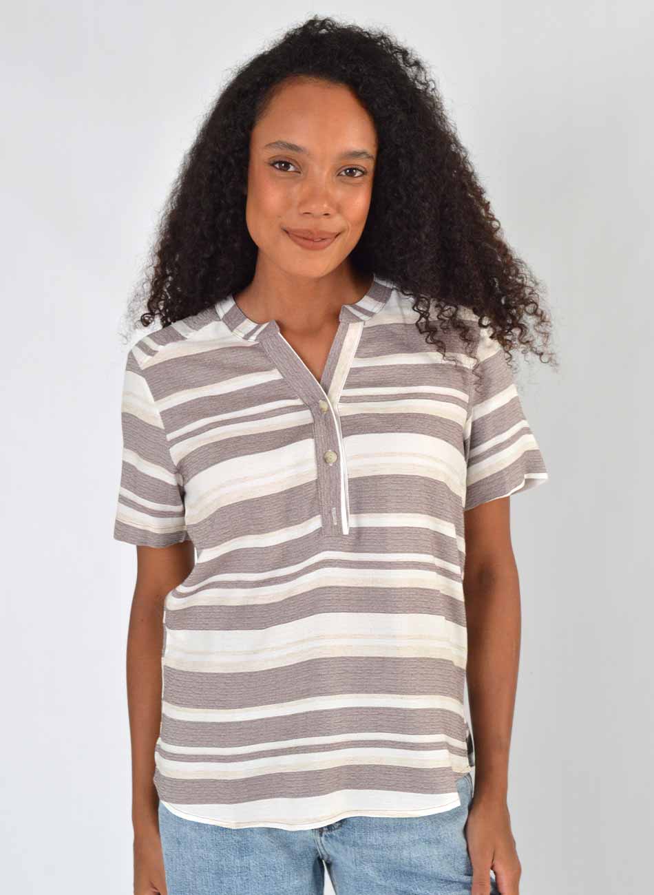 Blusa Listrada Viscolinho Citt� - Foto 1