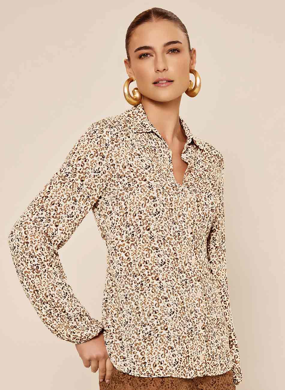 Camisa Alongada Estampada Lez a Lez - Foto 2