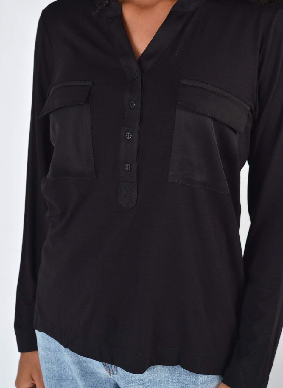 Blusa Viscolycra Preto Gatos e Atos  - Foto 2