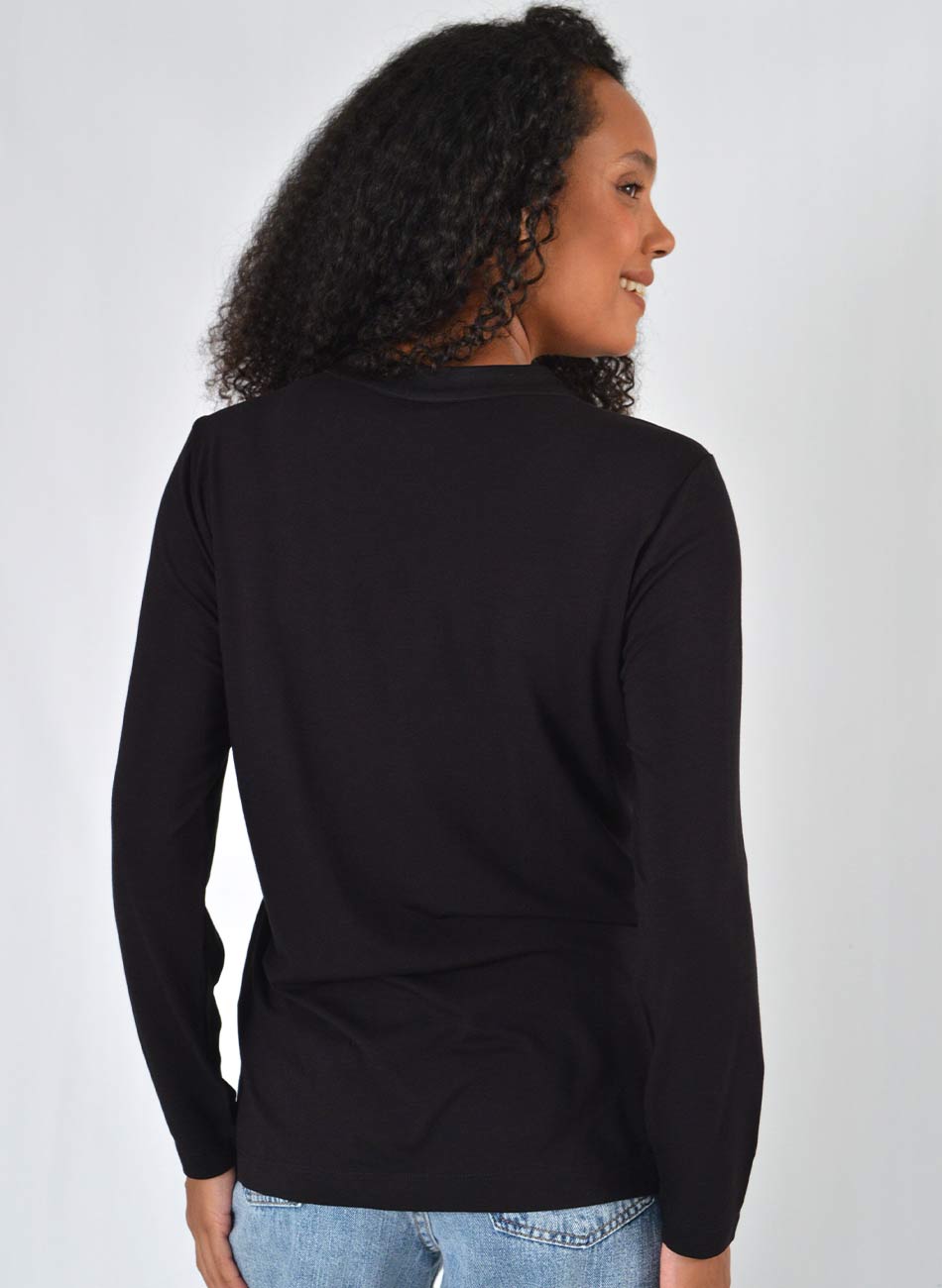 Blusa Viscolycra Preto Gatos e Atos  - Foto 3