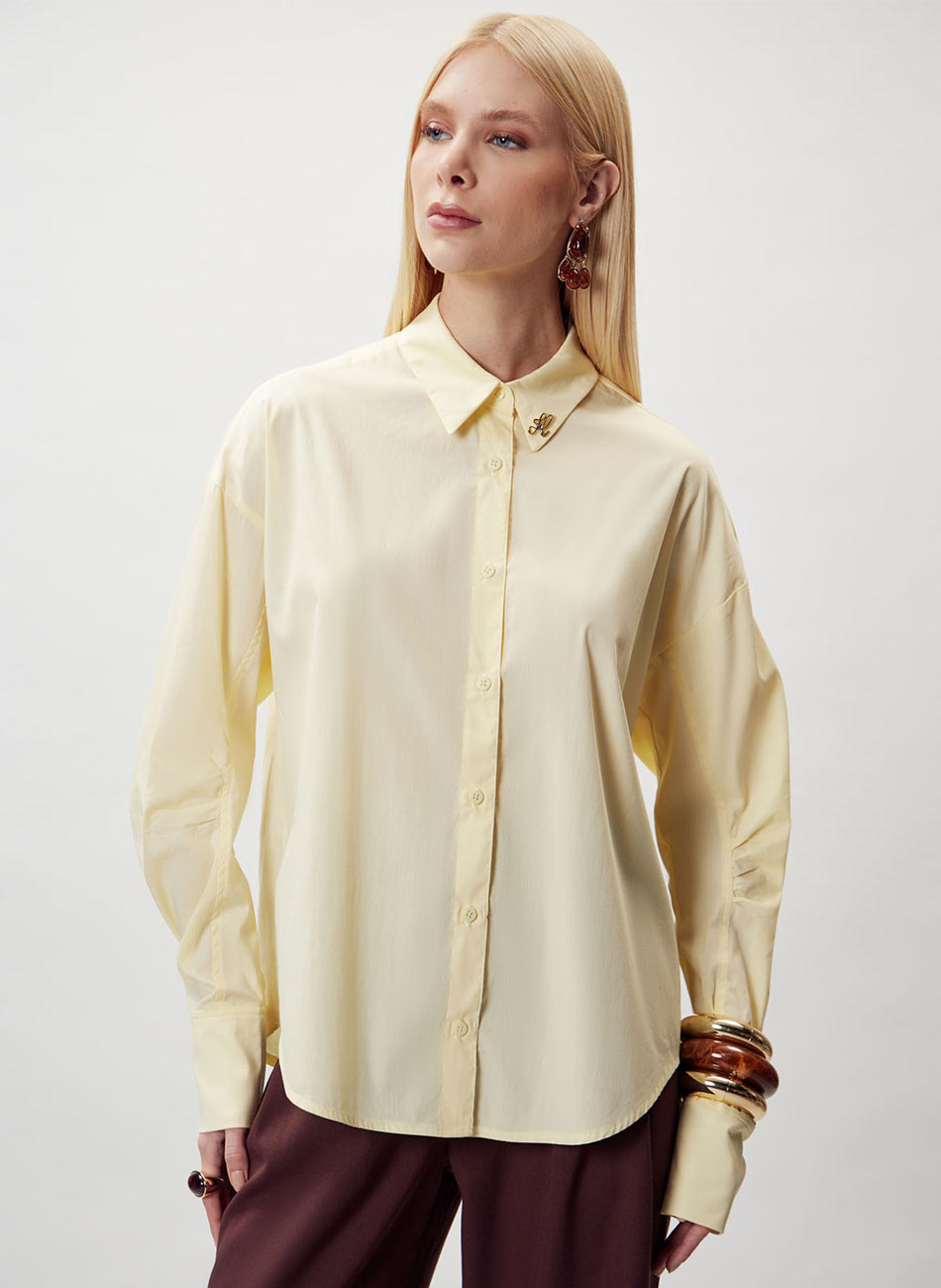 Camisa Amarelo Flor de Lis - Foto 1