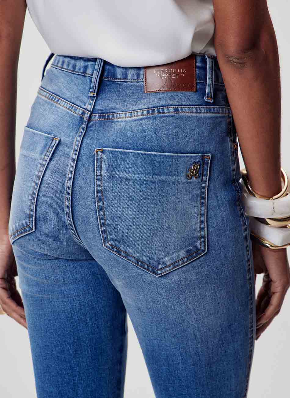 Cal�a Agata Bootcut Flor de Lis - Foto 3