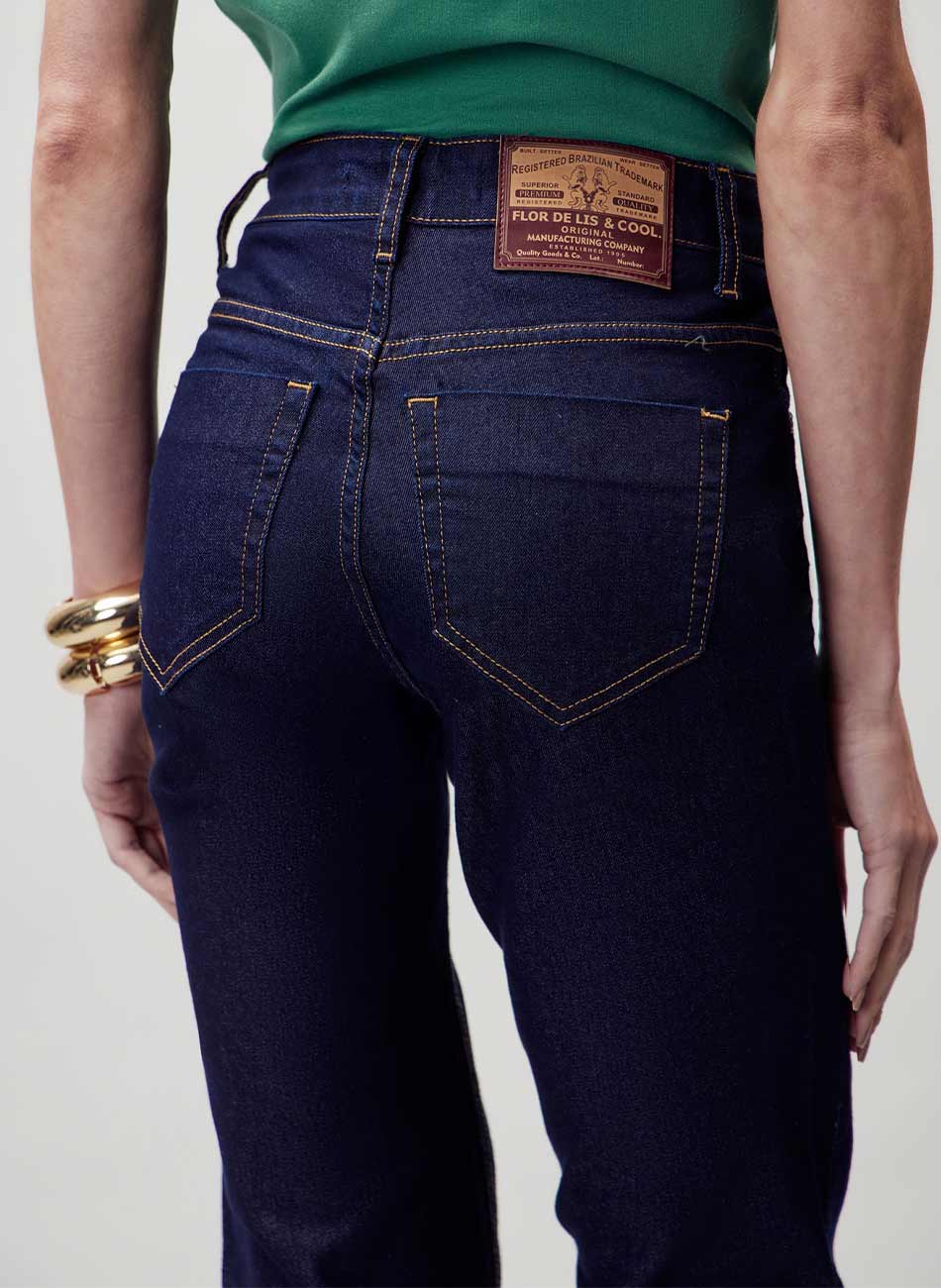 Cal�a Jeans Esmeralda Skinny Flor de Lis - Foto 3