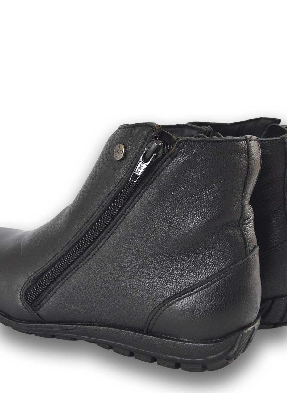 Bota Preta Pelica Cano Curto 5� Espa�o - Foto 3