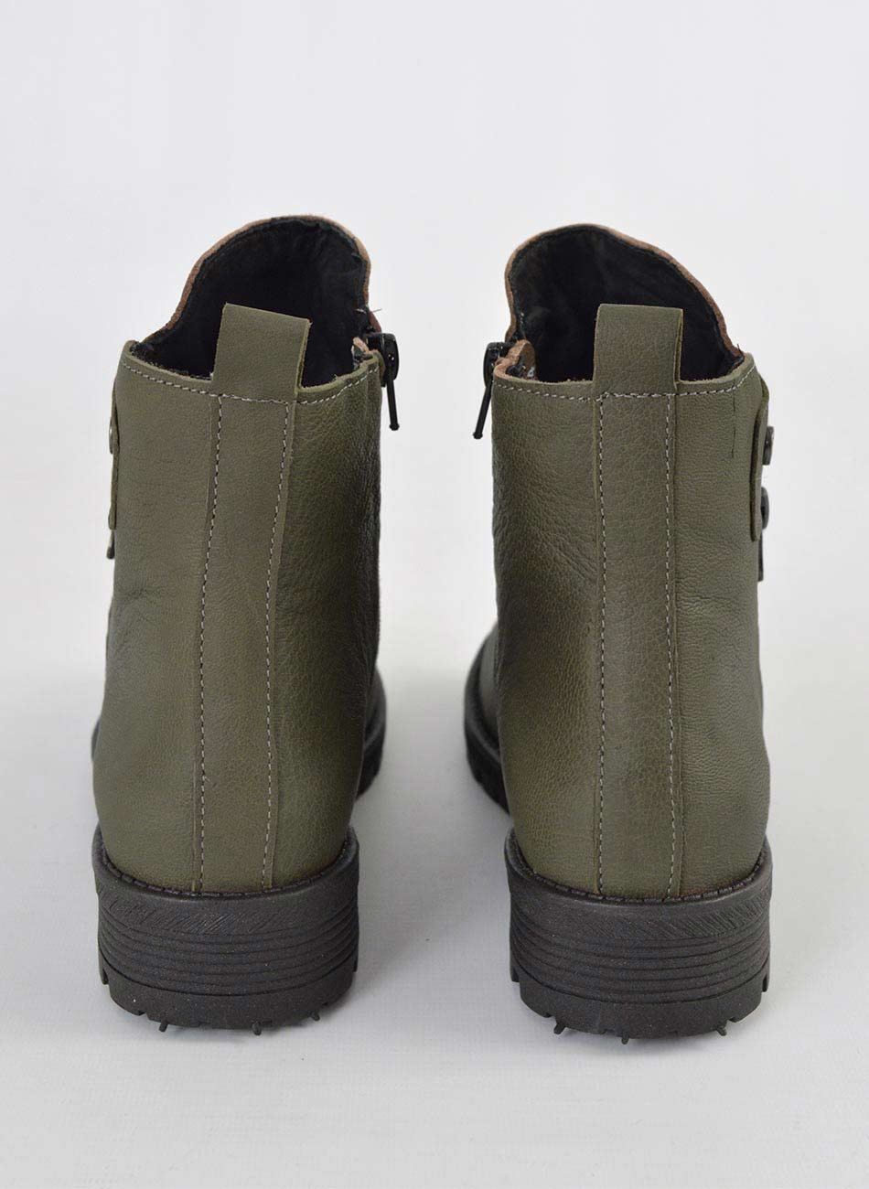 Bota Pelica Militar Cano Curto Z�per Lateral - Foto 5