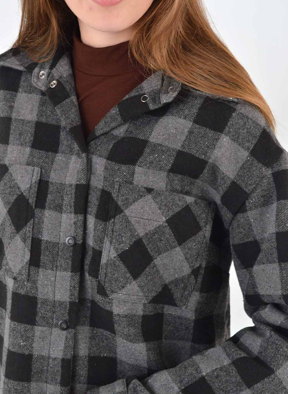 Camisa Oversized Flenelado Xadrez Gatos e Atos  - Foto 2