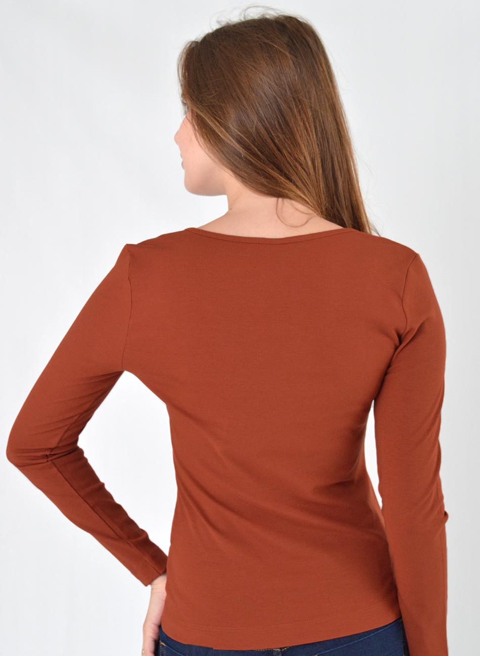 Blusa Viscose Canelada Telha Gatos e Atos  - Foto 2