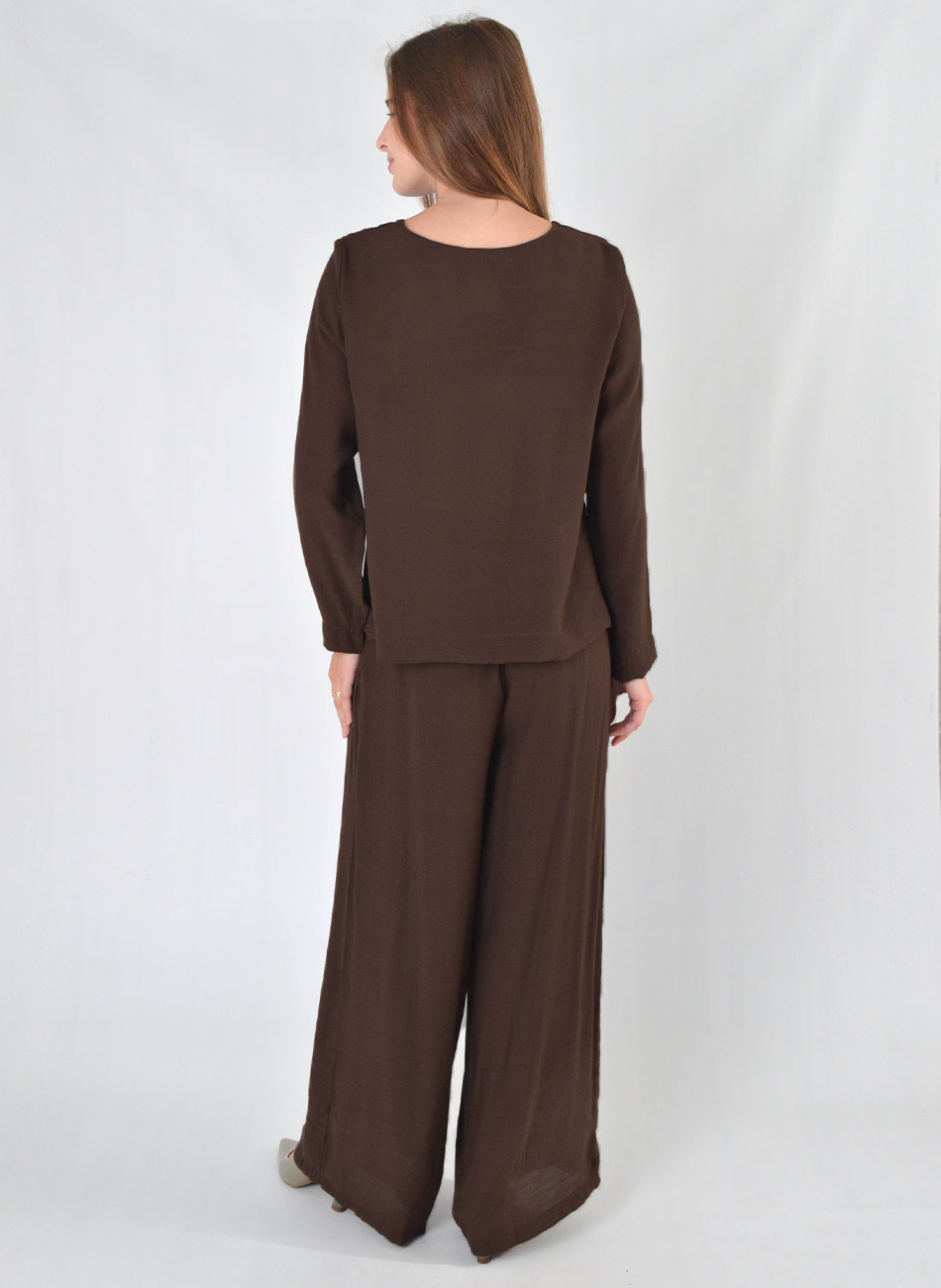 Conjunto Caf� Crepe Declari - Foto 3
