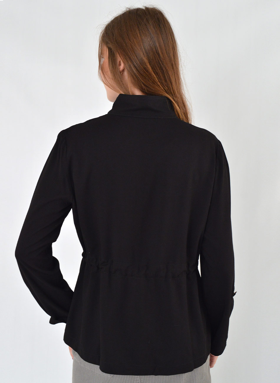 Jaqueta Parka Alongada Preto Tribeca - Foto 5