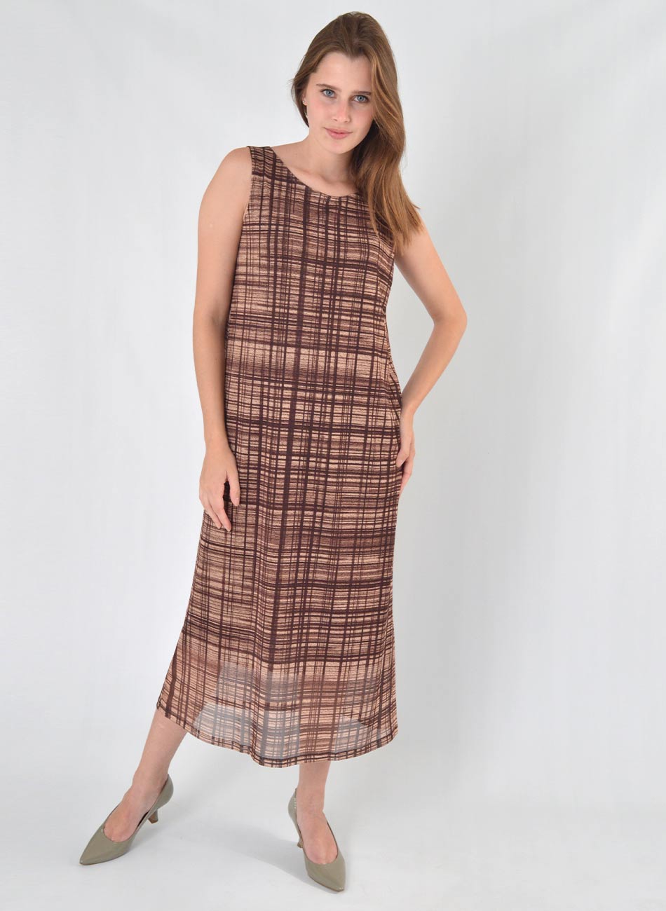 Vestido Tule Estampado Del Amo  - Foto 1