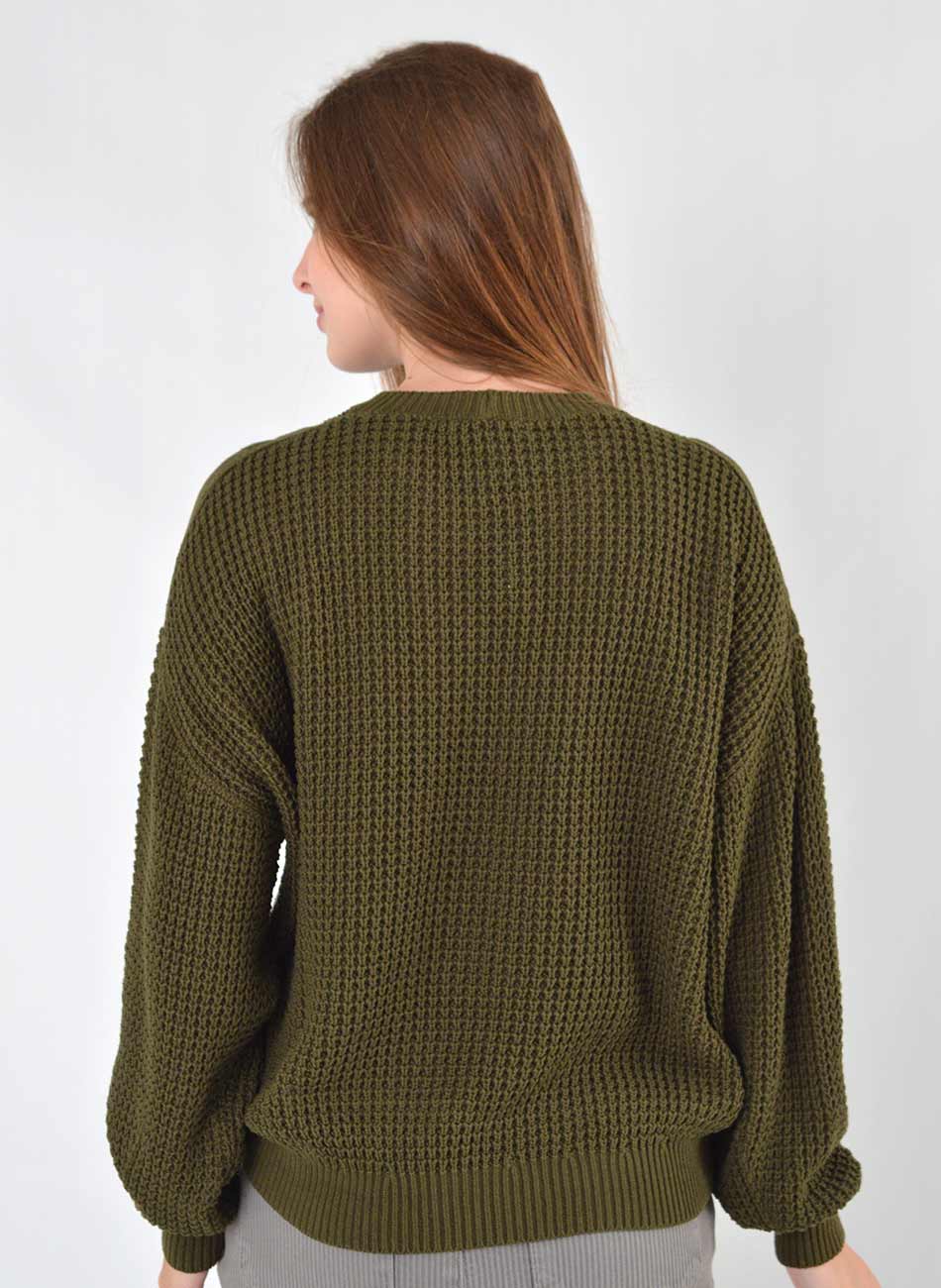 Blusa em Algod�o Oliva Tricot Biamar - Foto 3