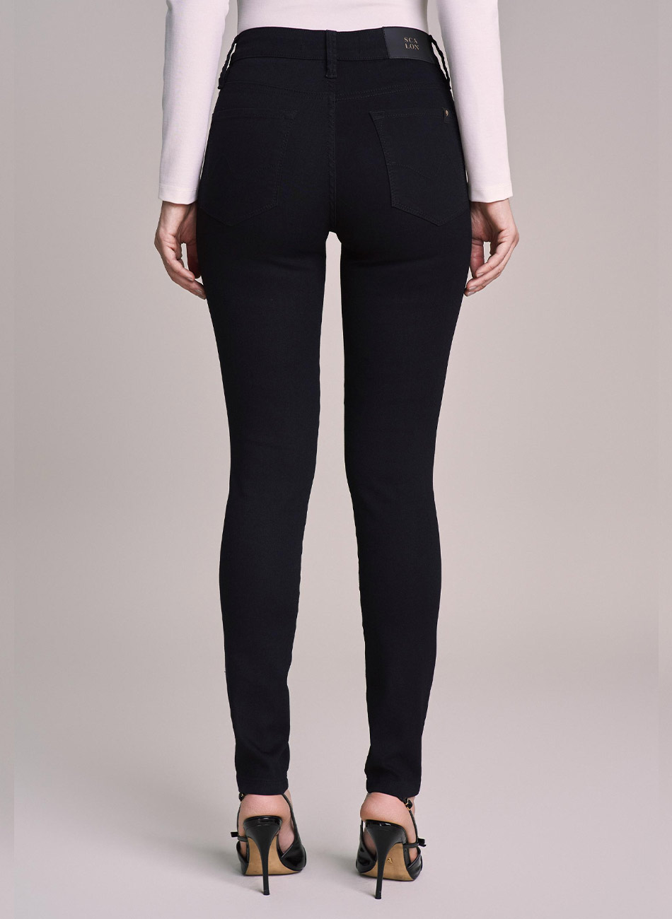 Cal�a Preta Jeans Skinny Scalon - Foto 2