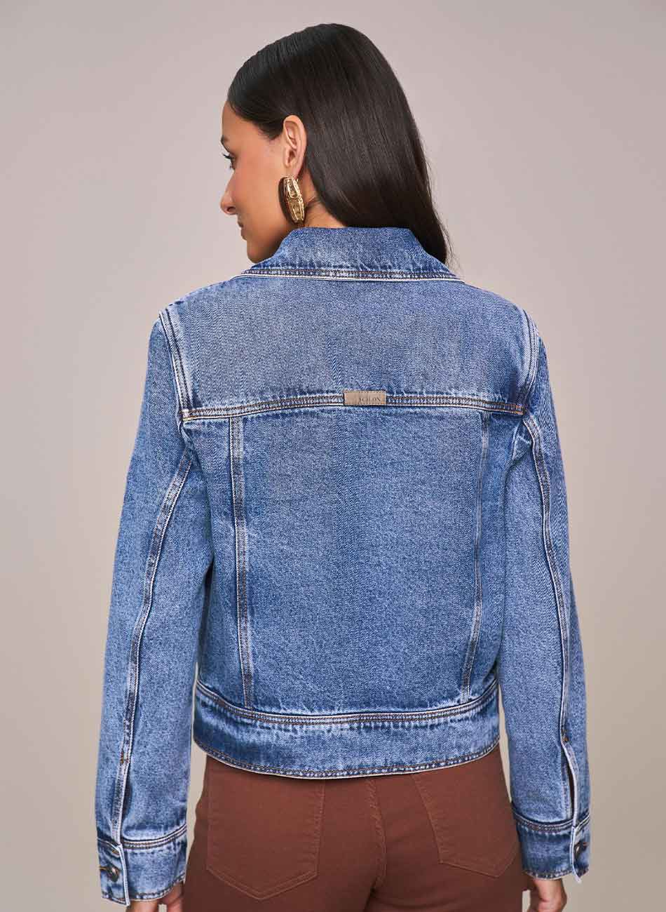 Jaqueta Jeans Cropped Scalon  - Foto 2