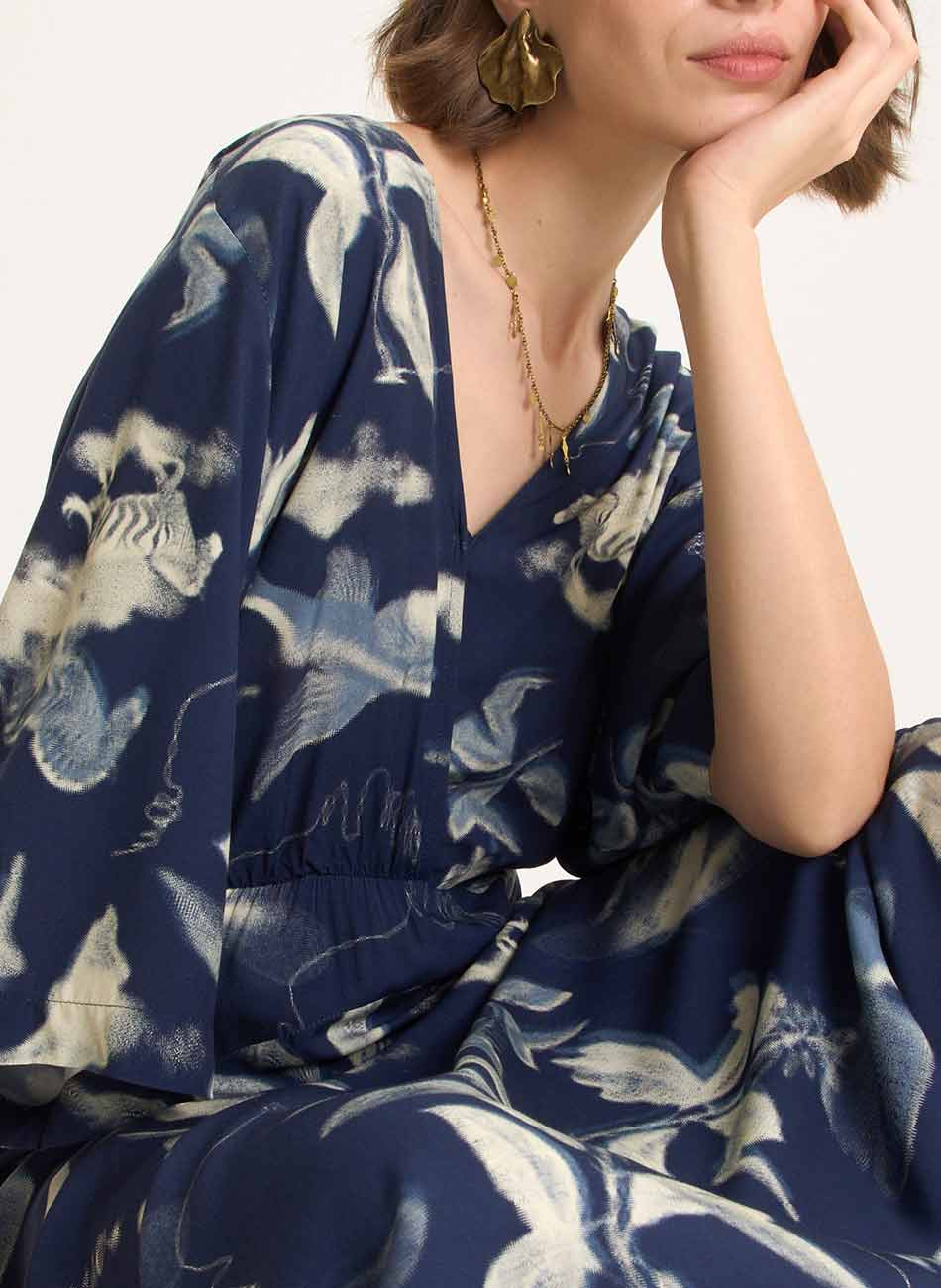 Vestido Estampa Surreal Cant�o - Foto 3