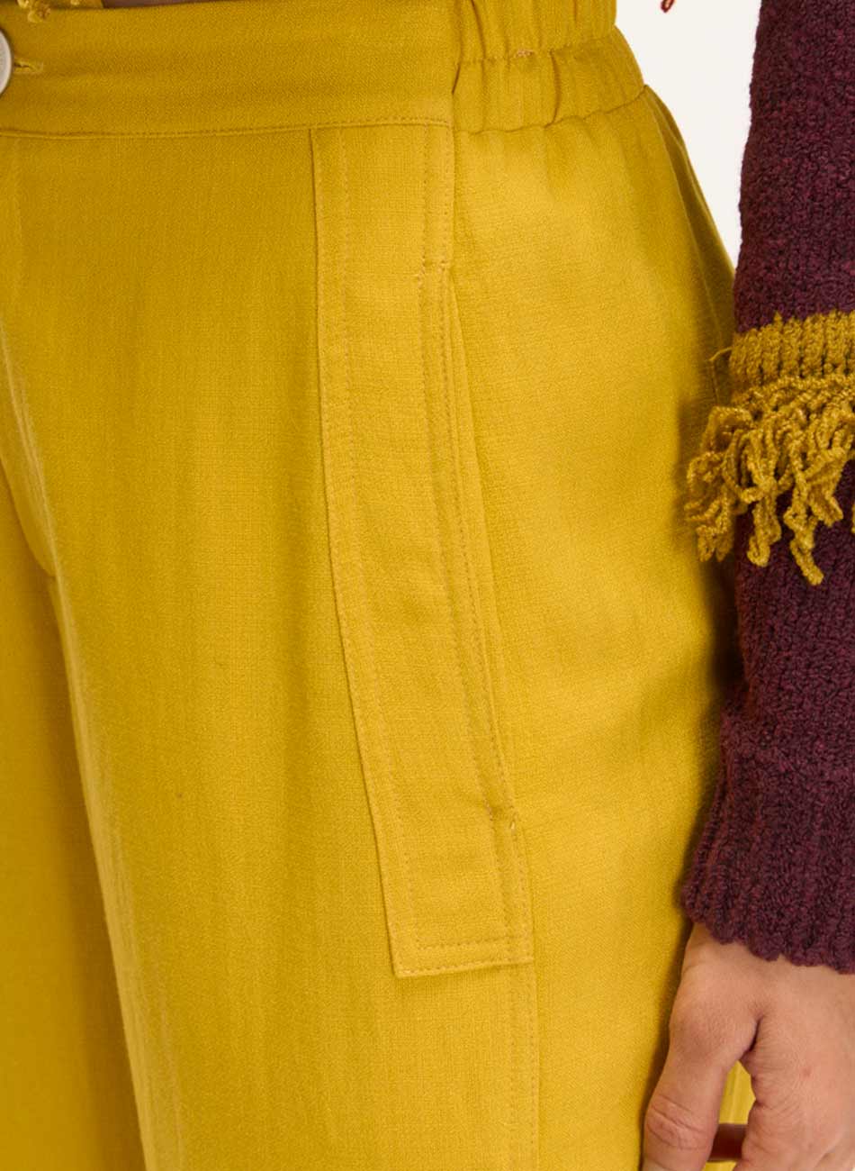 Cal�a Barrel Viscose Epifania Mostarde - Foto 3