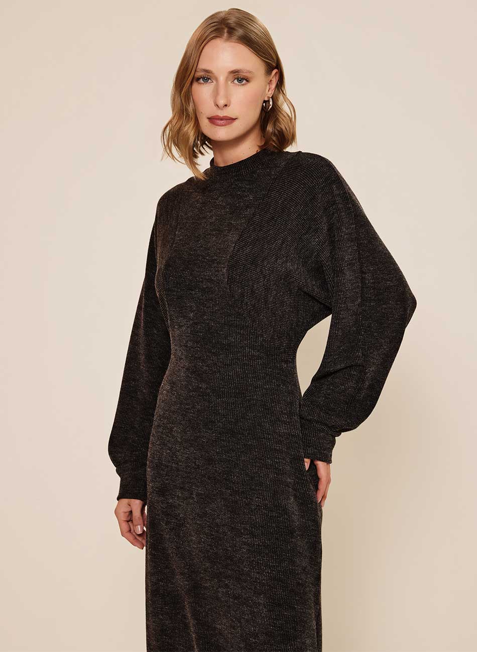 Vestido Ch� Em Malha Tric� Lez a Lez - Foto 2